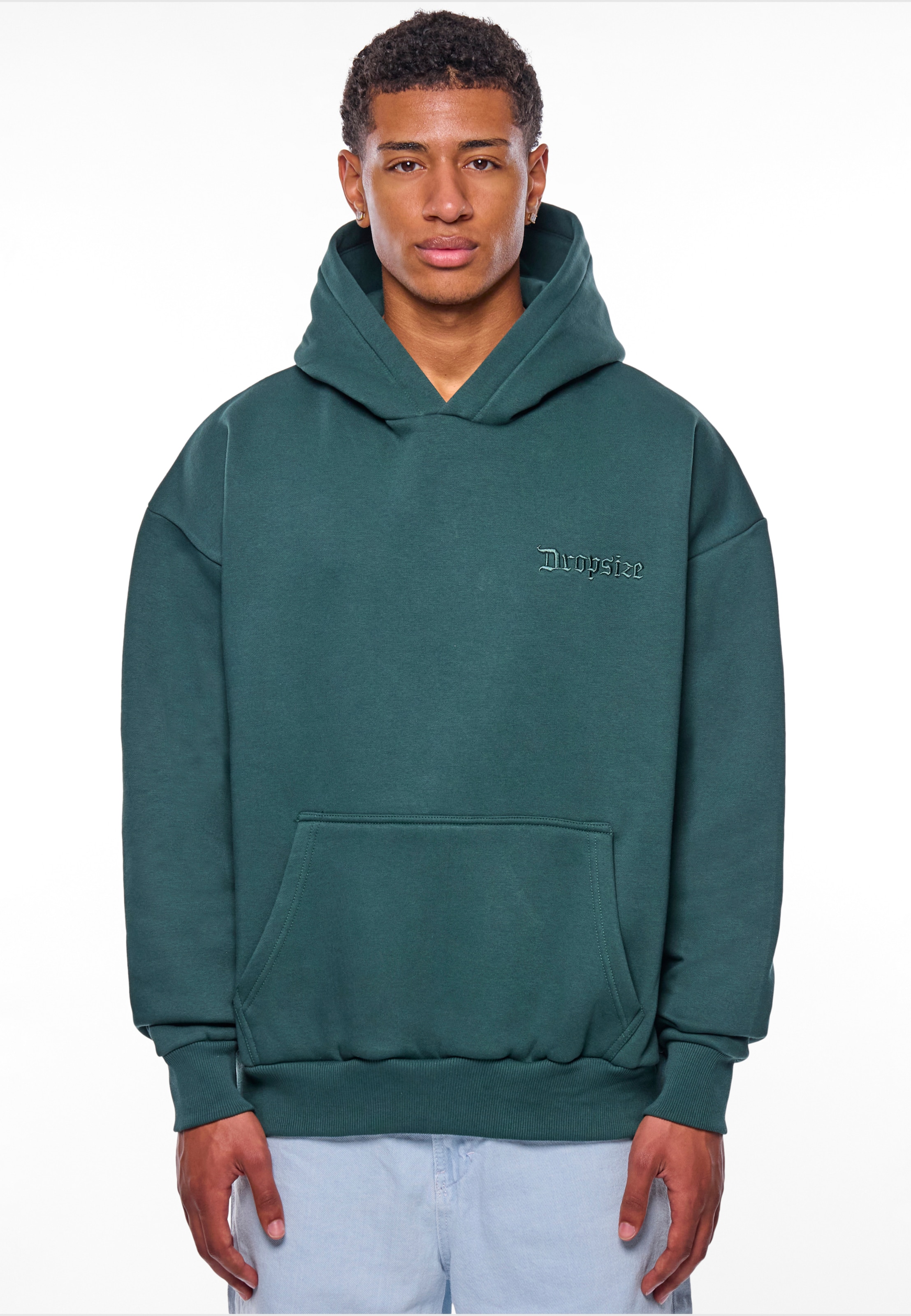 Dropsize HEAVY OVERSIZE EMBO HOODIE