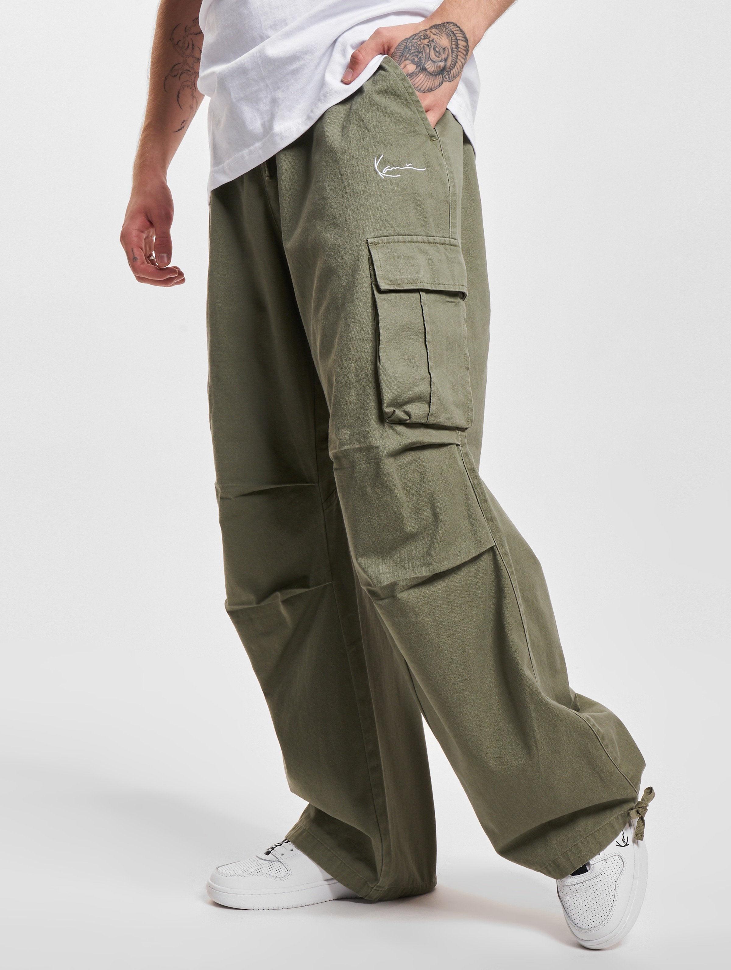 Karl Kani Small Signature Washed Parachute Cargohose