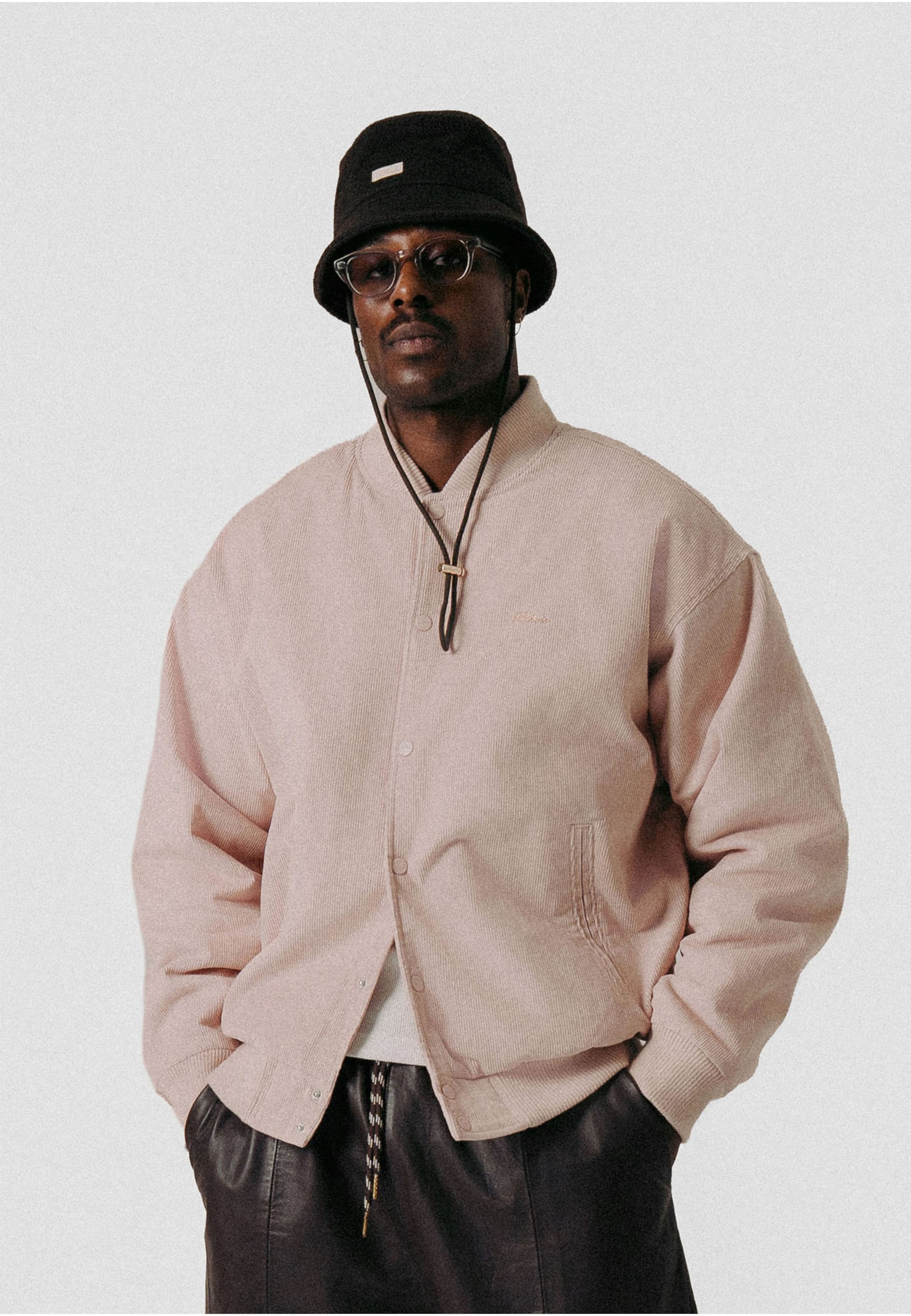 BLKVIS Script Corduroy Varsity Jacket