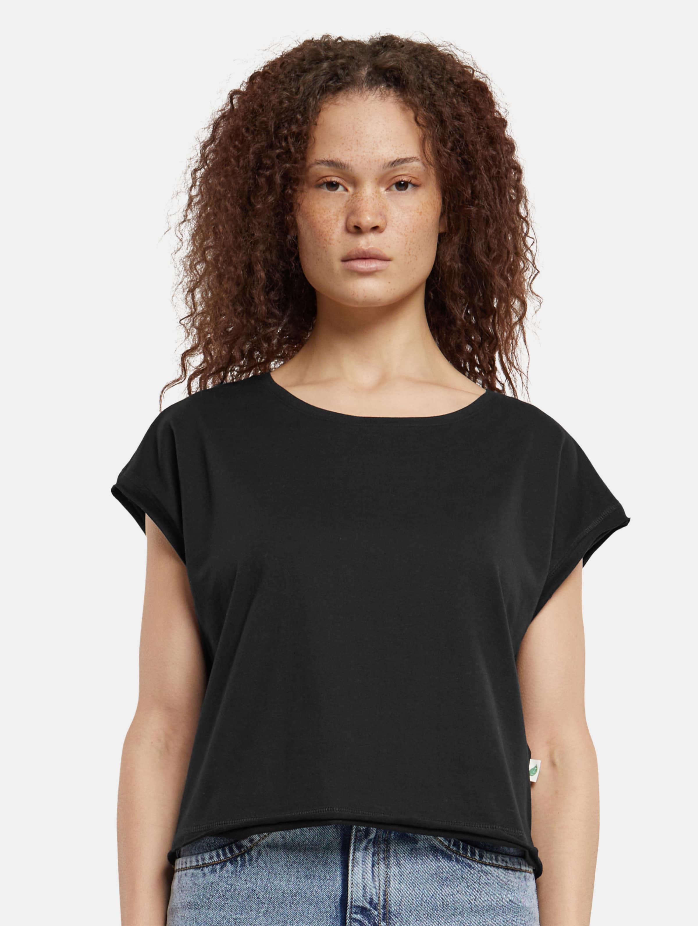 Urban Classics Ladies Organic Open Edge T-Shirt