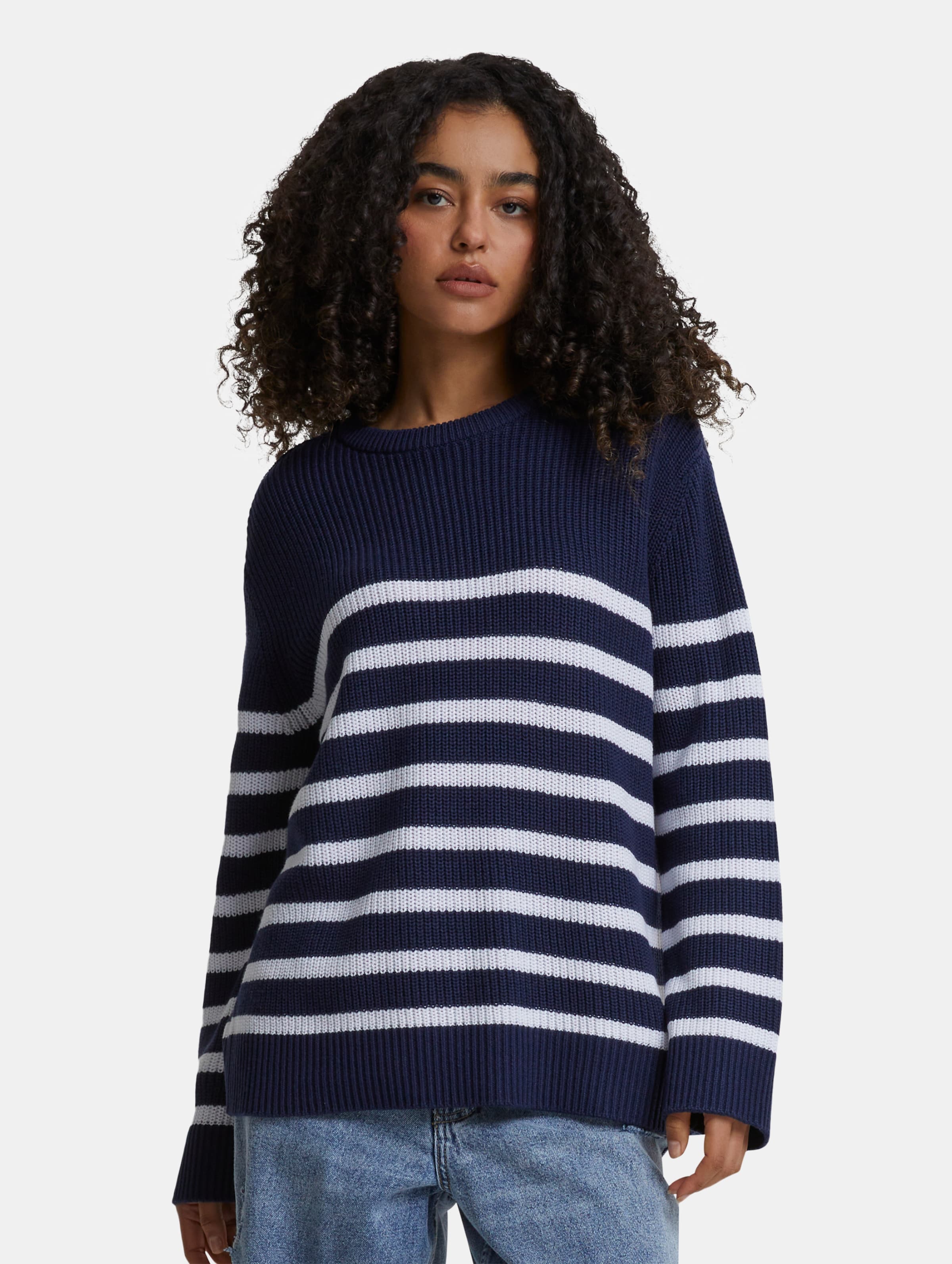 Urban Classics Ladies Rib Striped Pullover