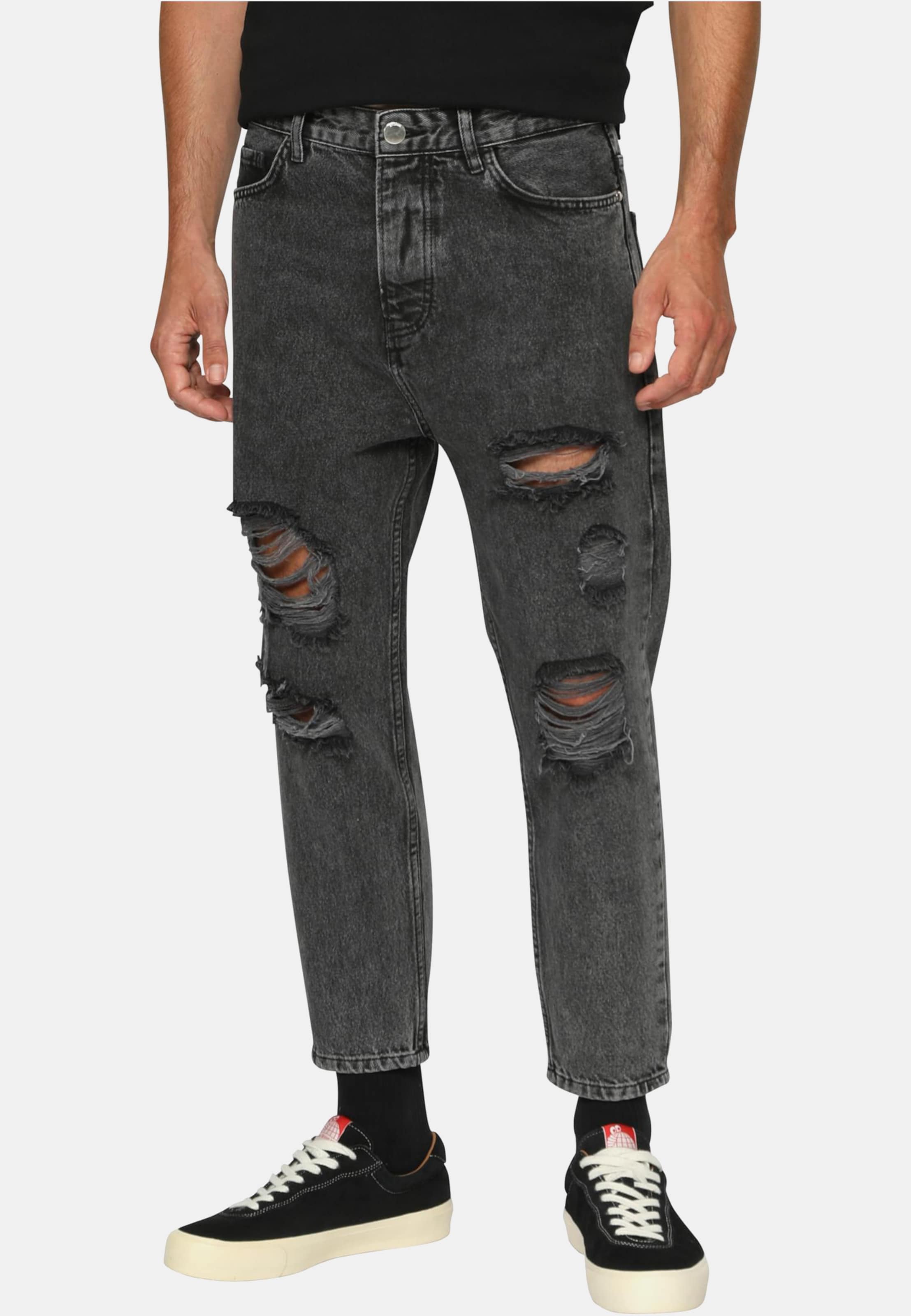 2Y Premium Destroyed Relaxed Fit Denim