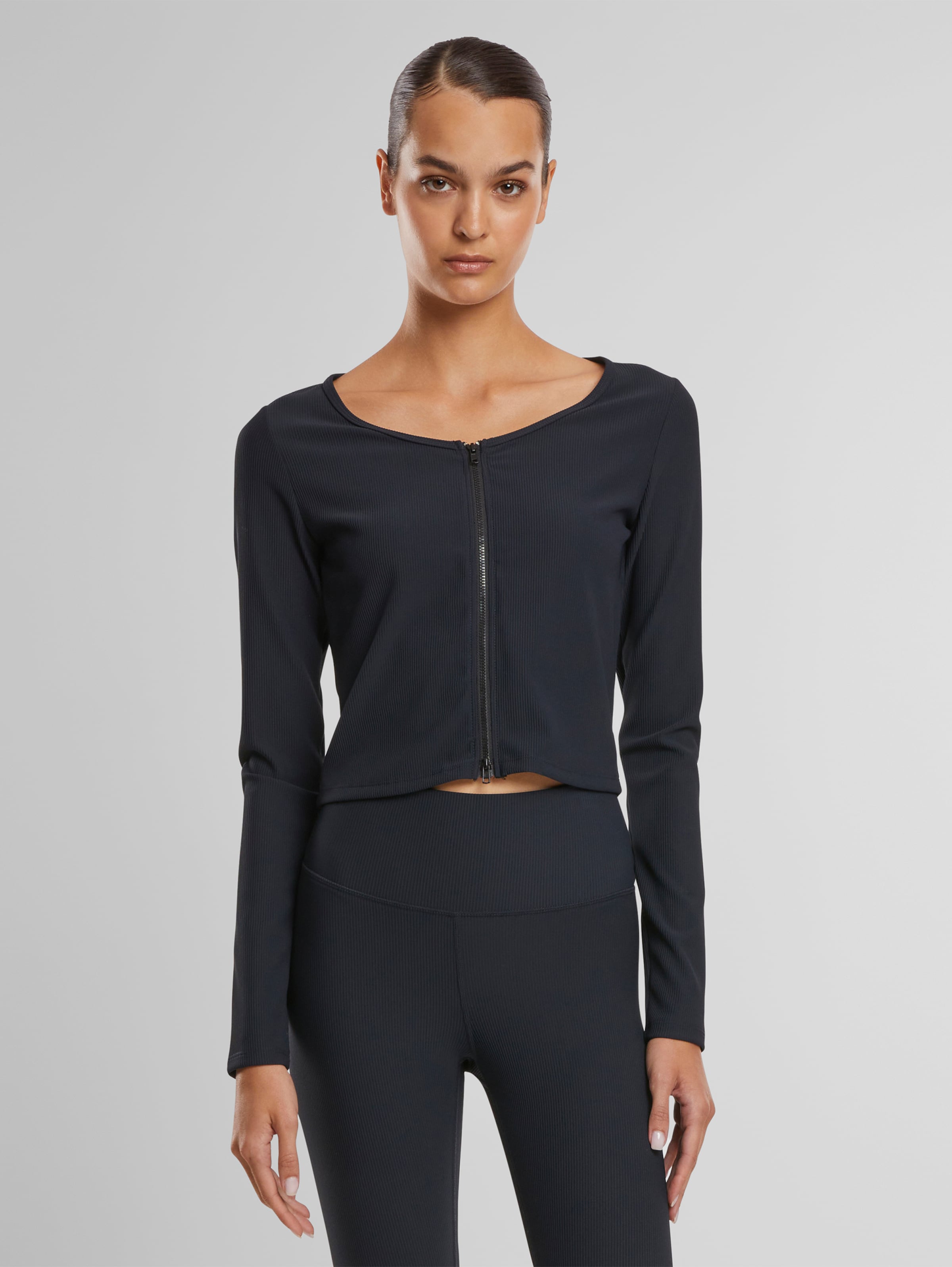 aim'n Ribbed Performance Zipped Cardigan