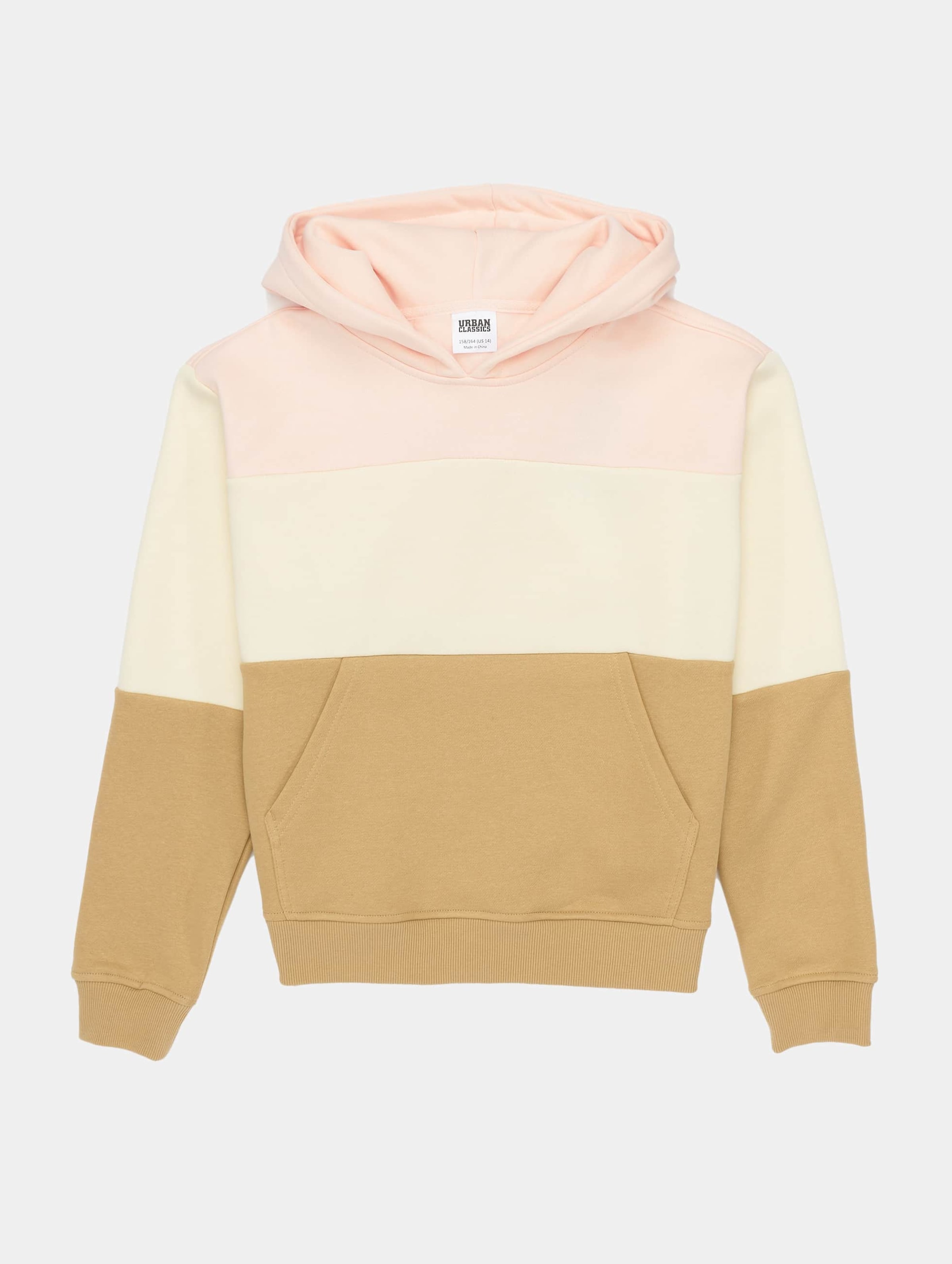 Urban Classics Girls Oversized 3-Tone Hoody