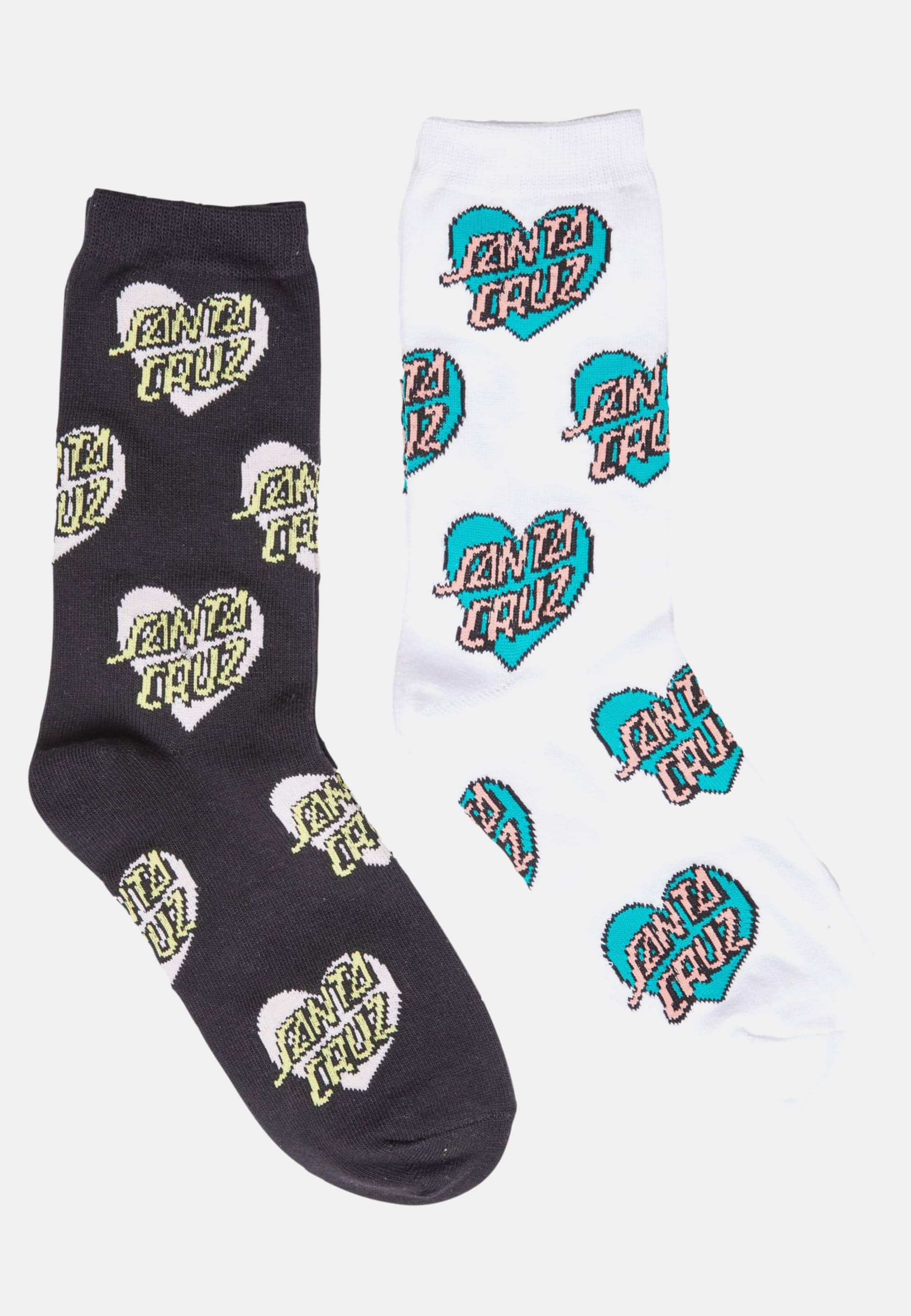 Santa Cruz multicolor Heart Dot 2 Pack Socken