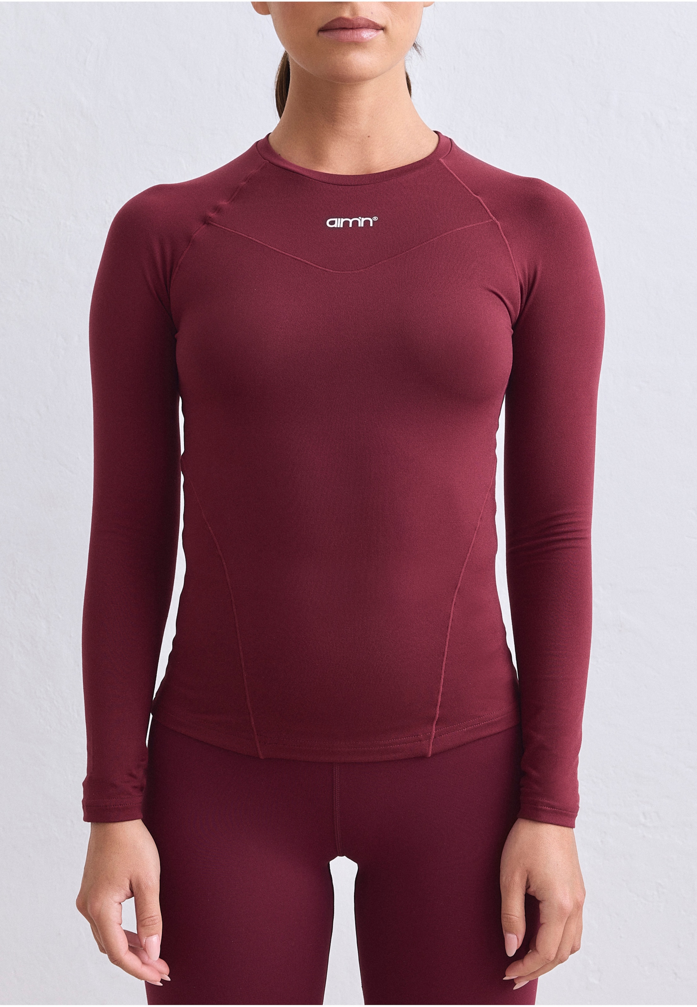 aimn Soft Basic Long Sleeve