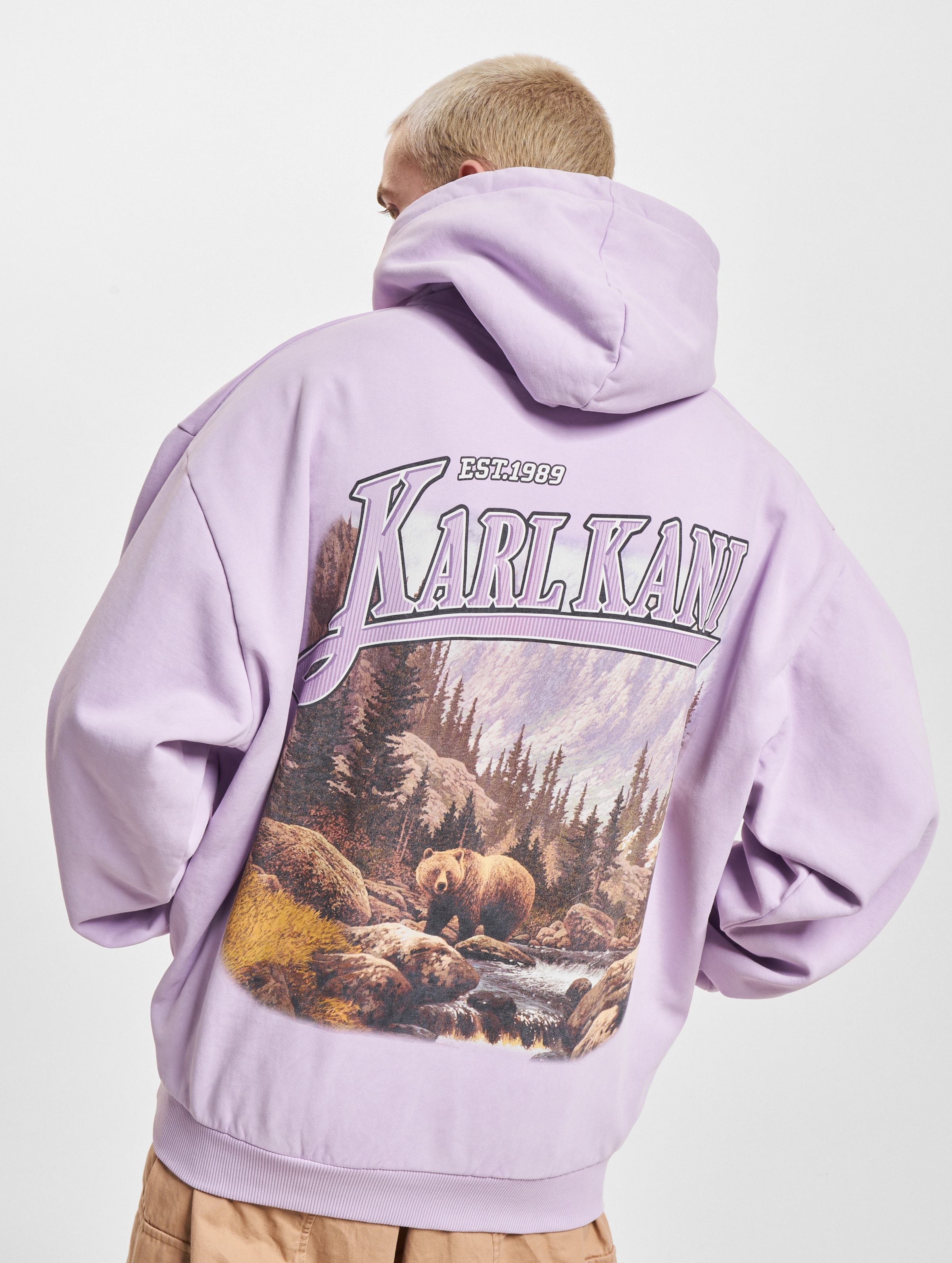 Karl Kani KM234-022-2 Small Signature OS Washed Heavy Sweat Landscape Hoodie