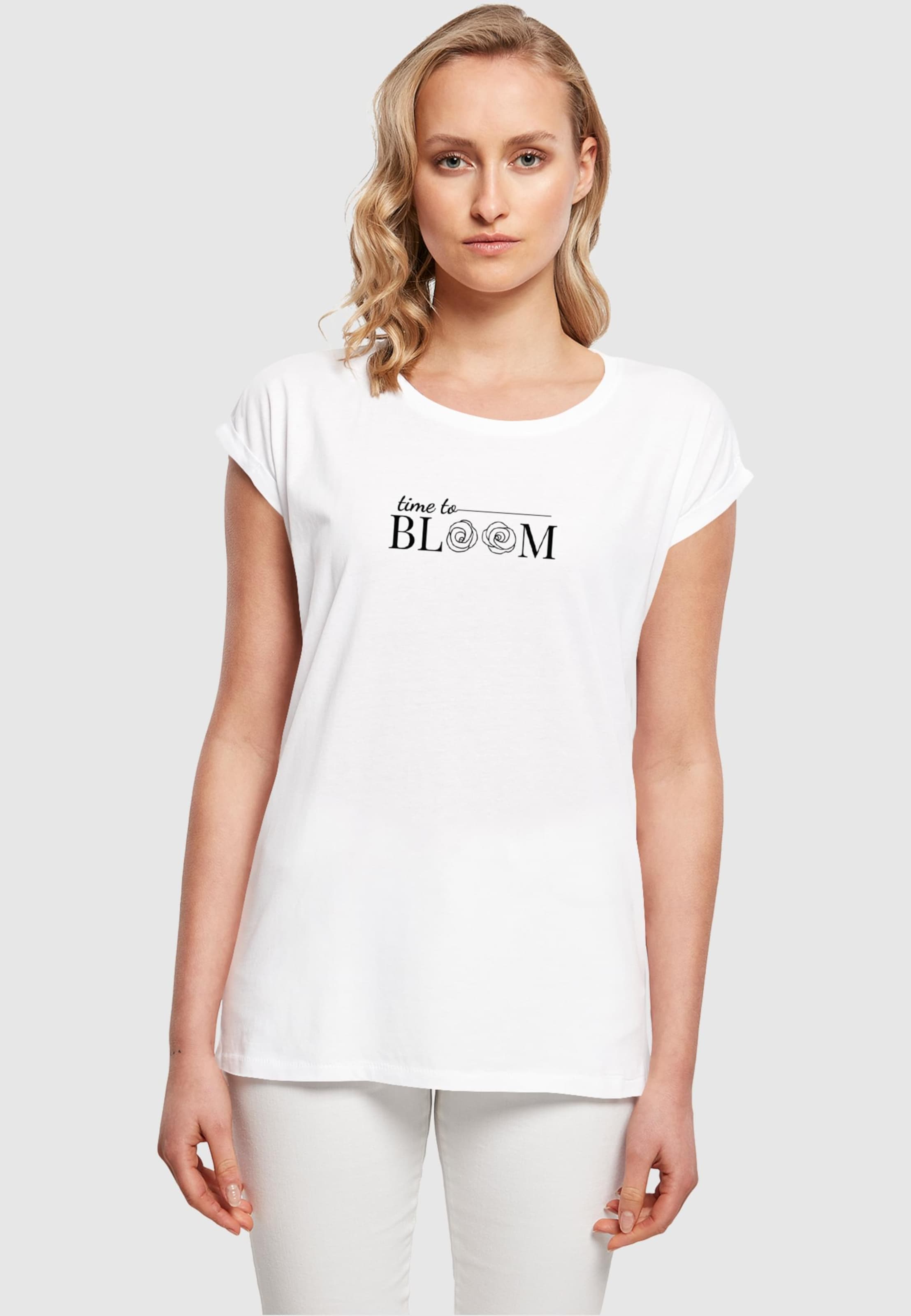 Merchcode Ladies Time to bloom - Extended Shoulder Tee