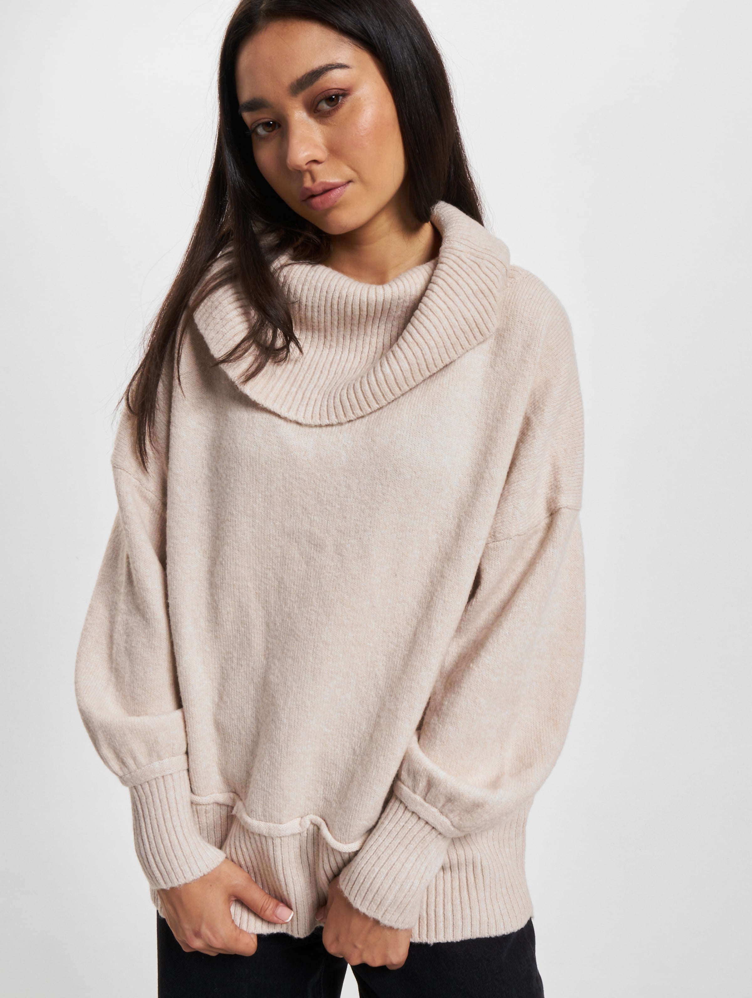 Only Onlhazel LS Cowlneck Bf Knit