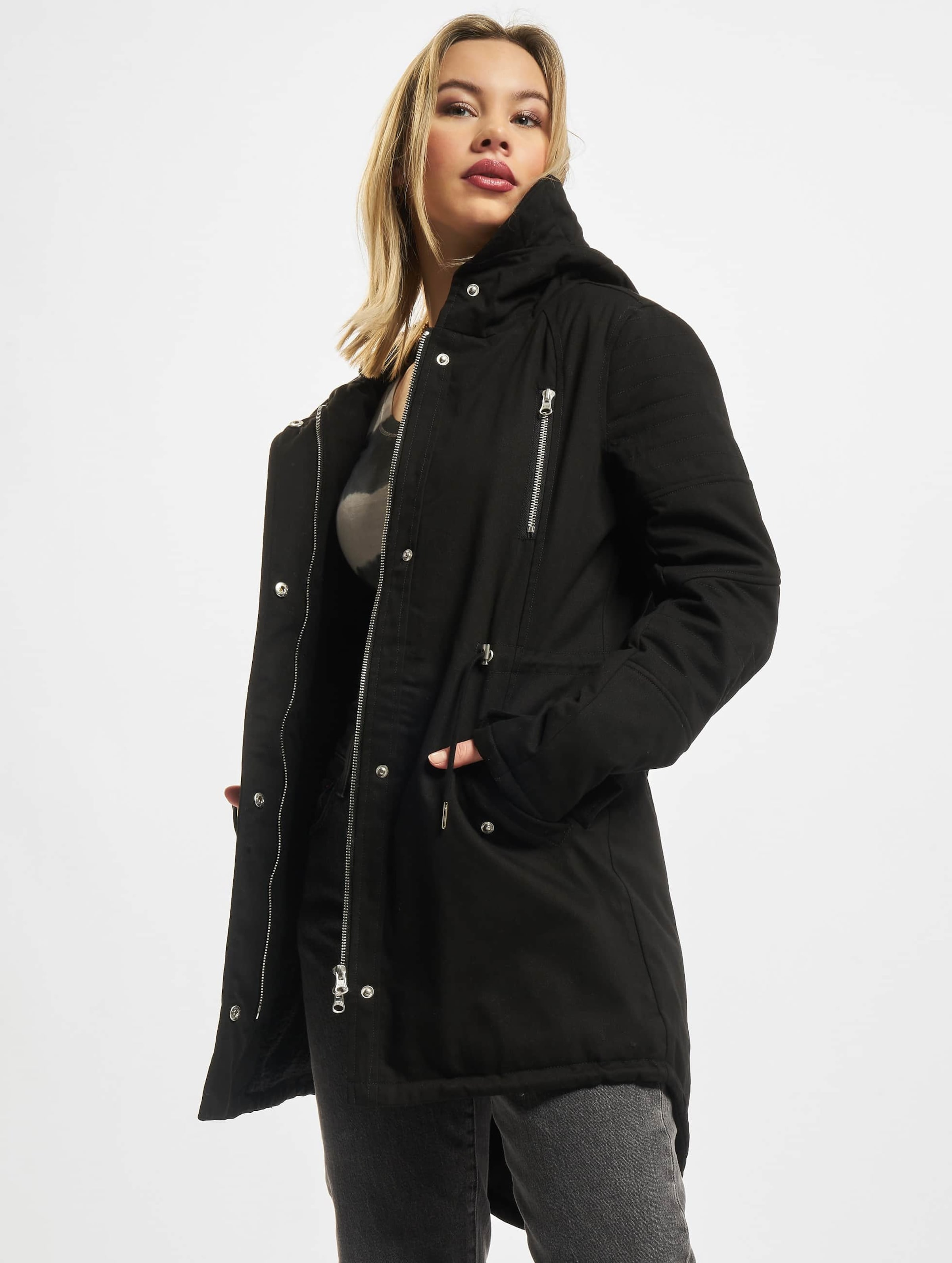Urban Classics Ladies Sherpa Lined Cotton Parka