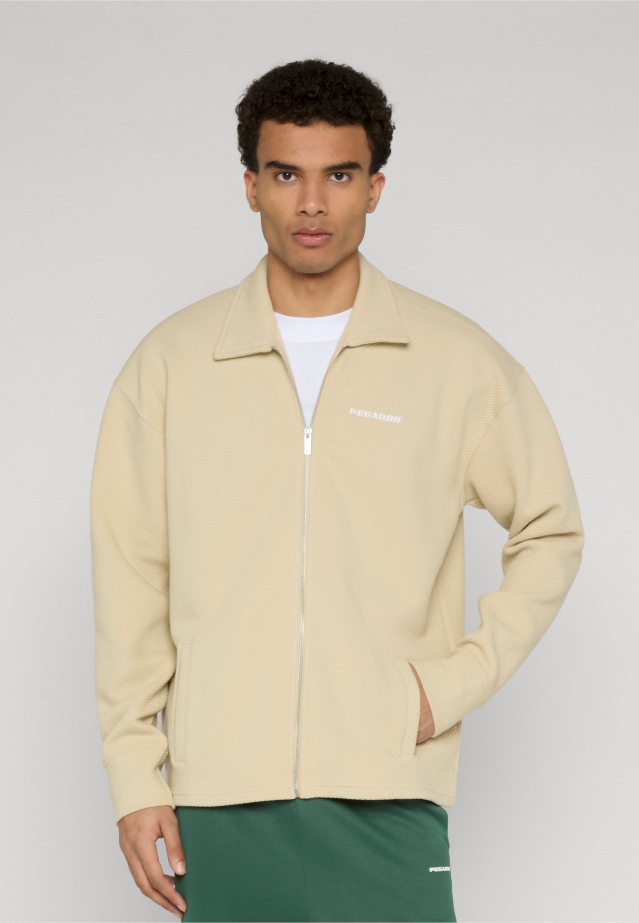 PEGADOR Tate Structured Zip Up Overshirt