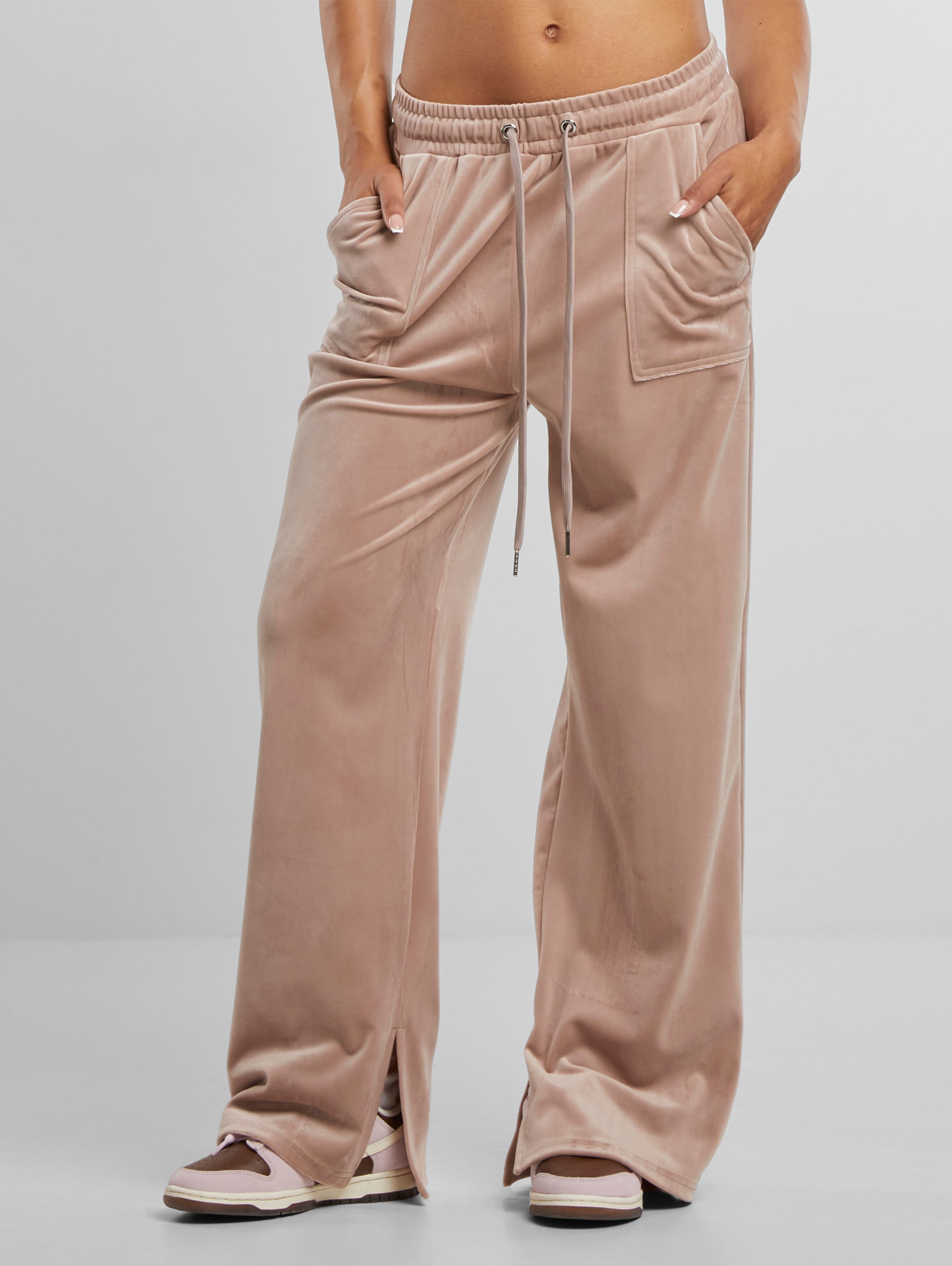 Urban Classics Ladies Velvet Jogginghose