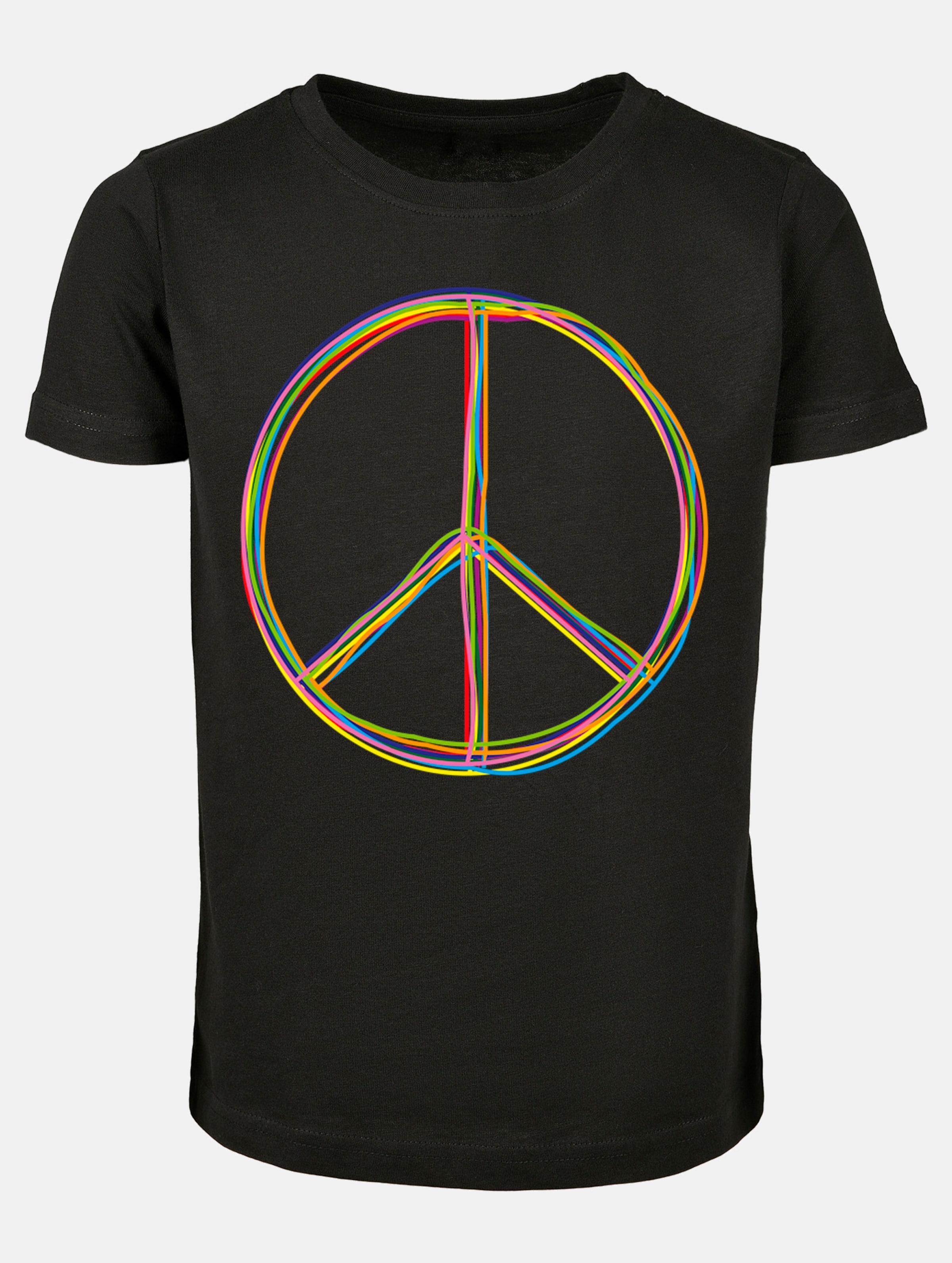 Merchcode Girls Peace - Multicolor Short Sleeve Tee