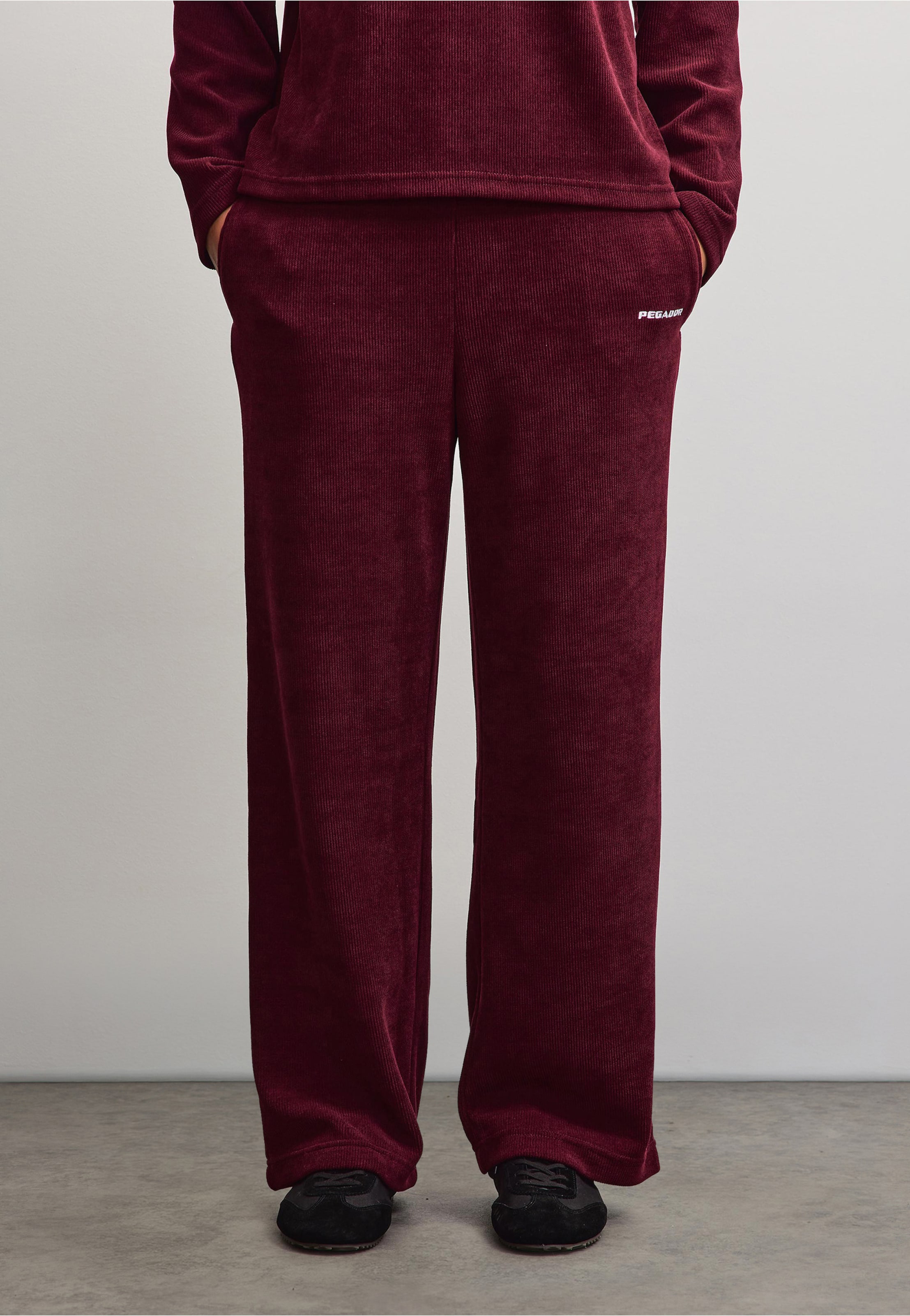 PEGADOR NOLI WIDE RIB PANTS