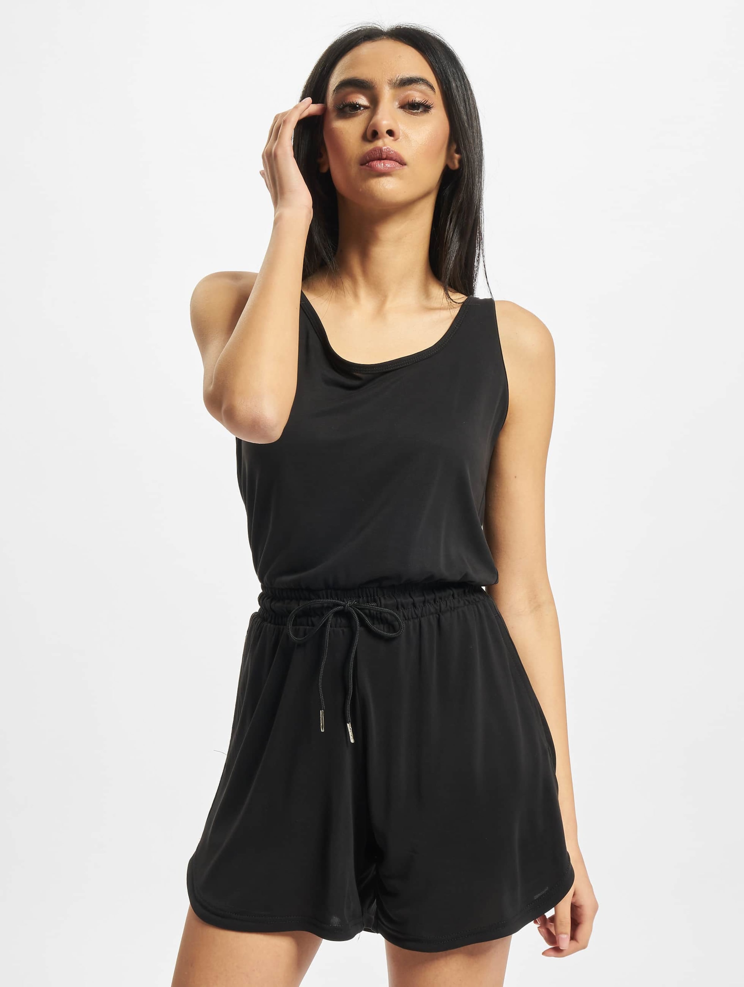 Urban Classics Ladies Short Sleeveless Modal Jumpsuit