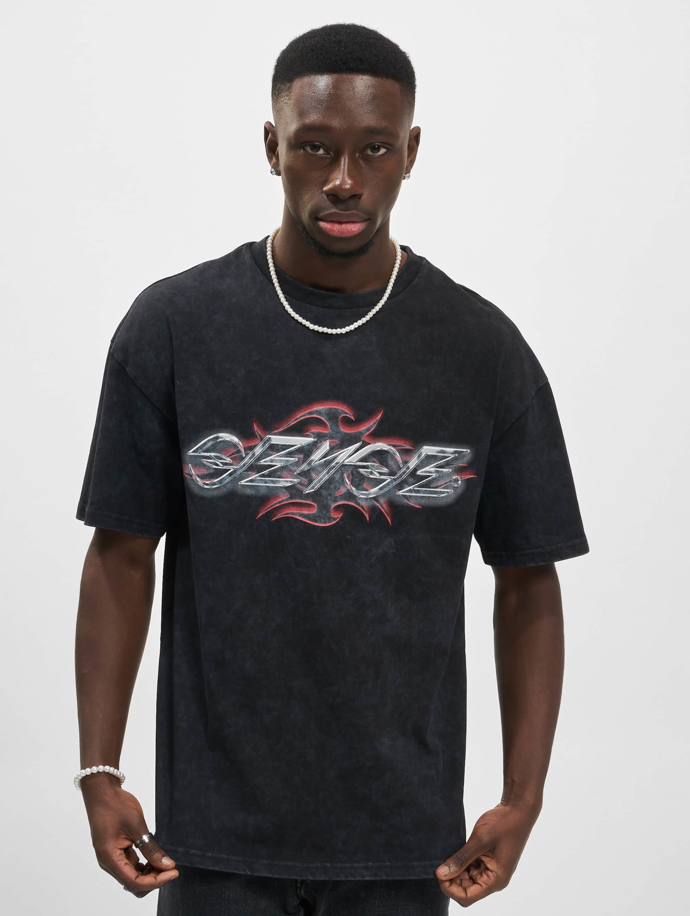 9N1M SENSE Sense Tribal T-Shirt Washed