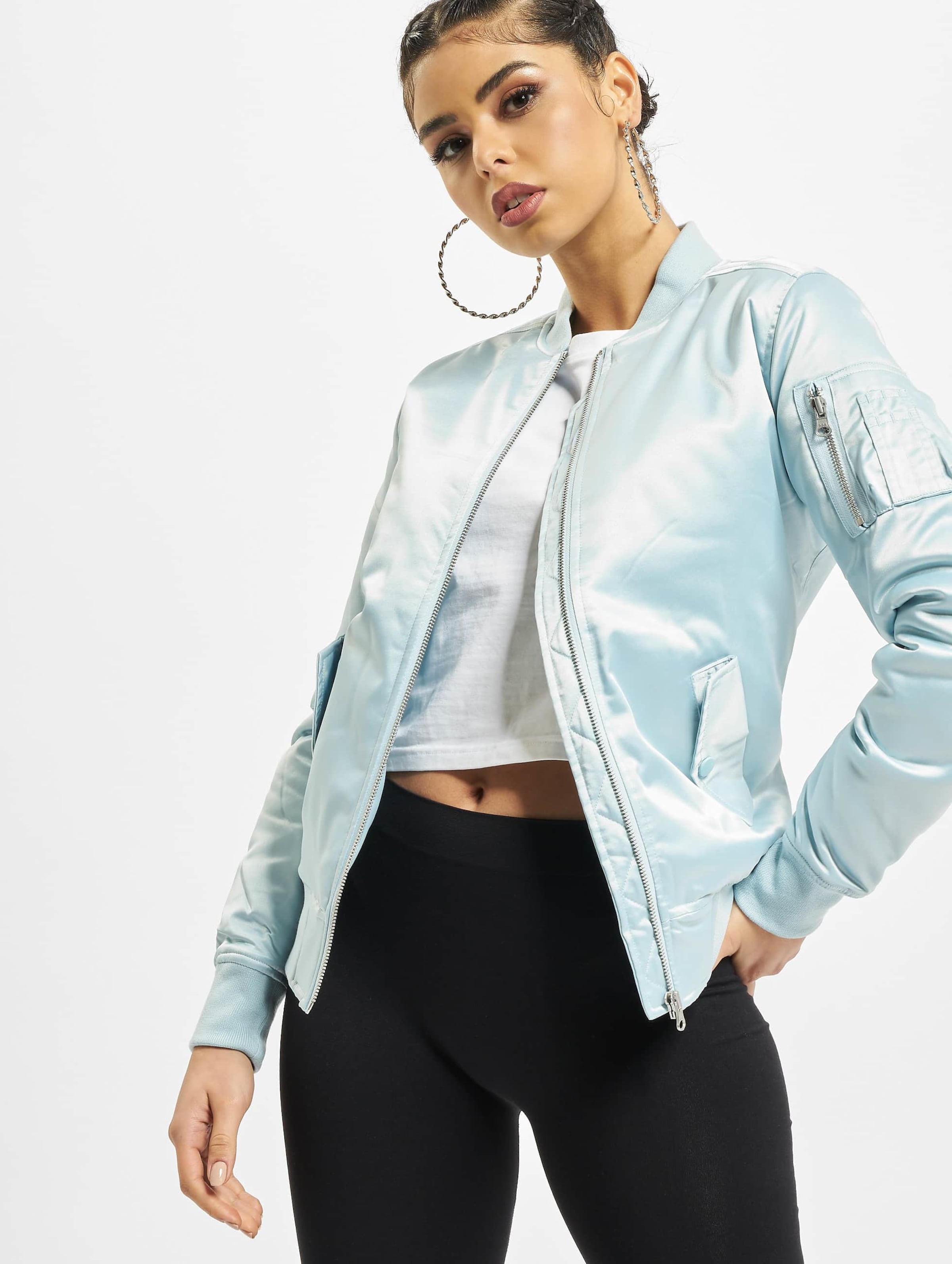 Urban Classics Ladies Satin Bomber Jacket