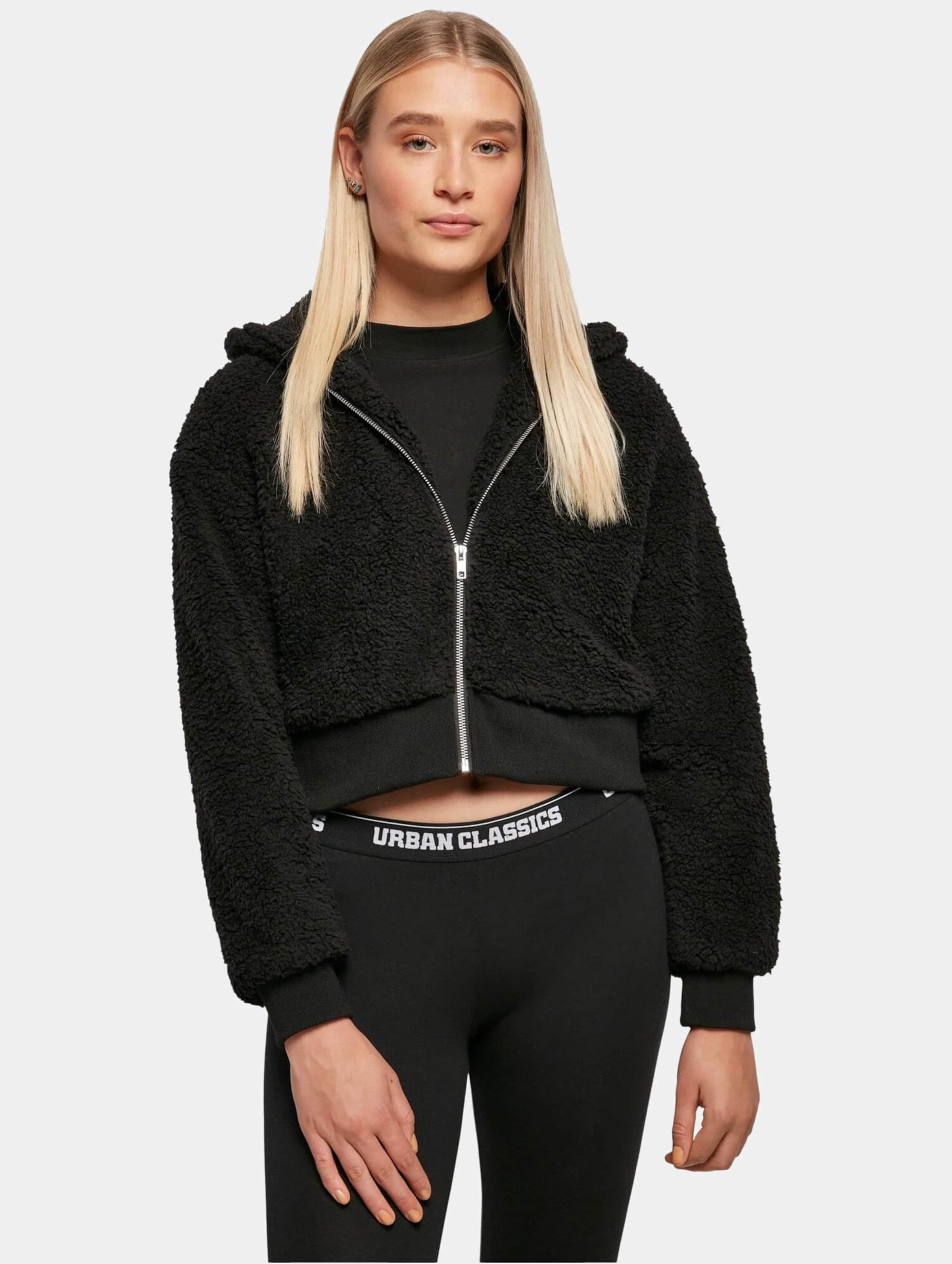 Urban Classics Ladies Short Oversized Sherpa Jacket