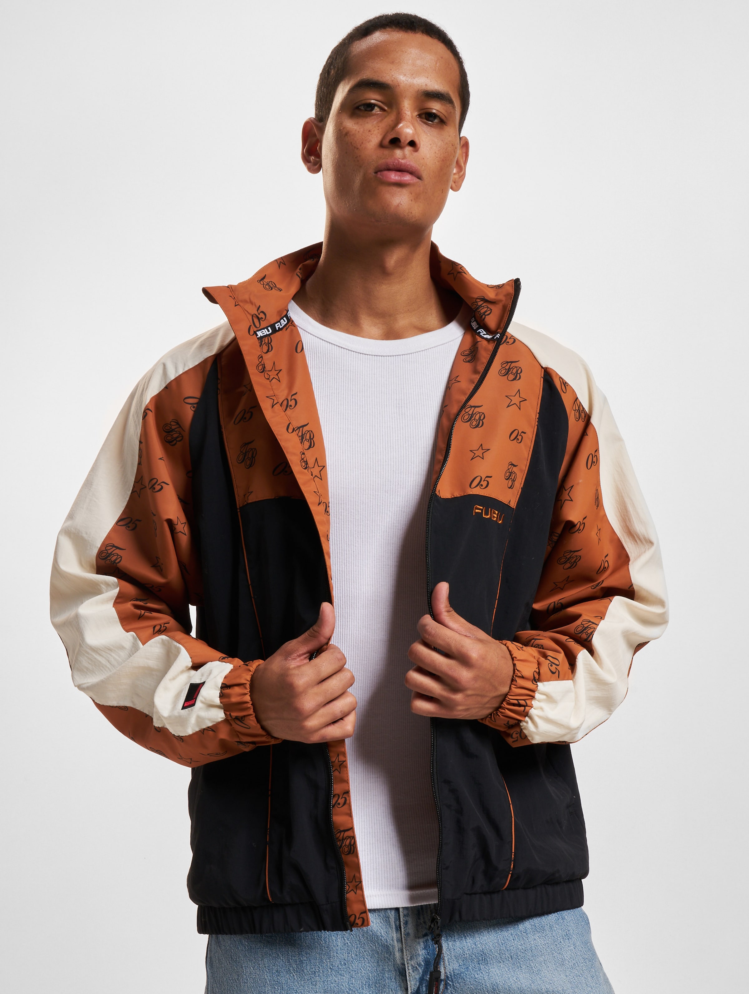 FUBU FB Initials Aop Block Track Jacket