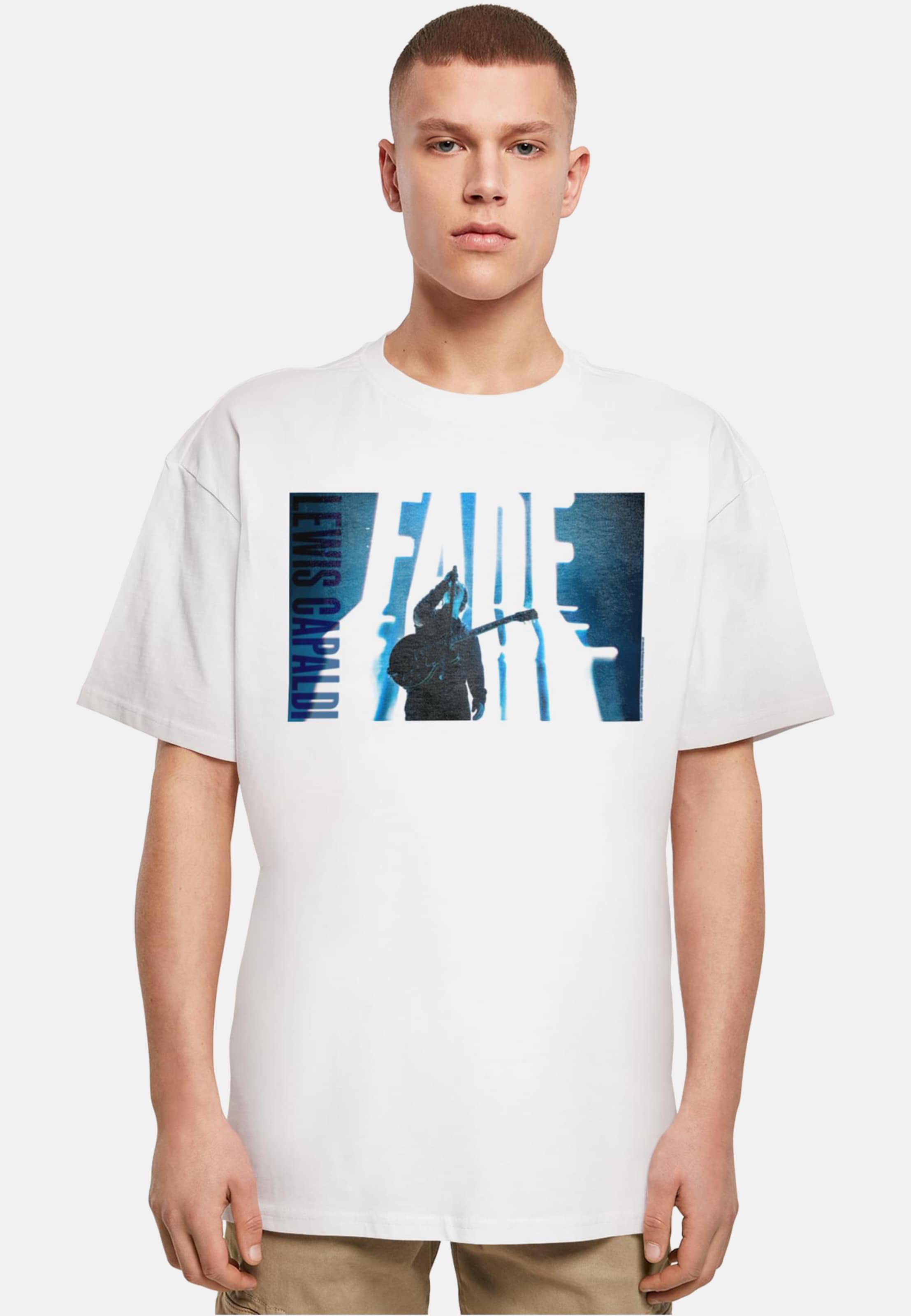 Merchcode Lewis Capaldi - Live Photo Fade Heavy Oversize Tee
