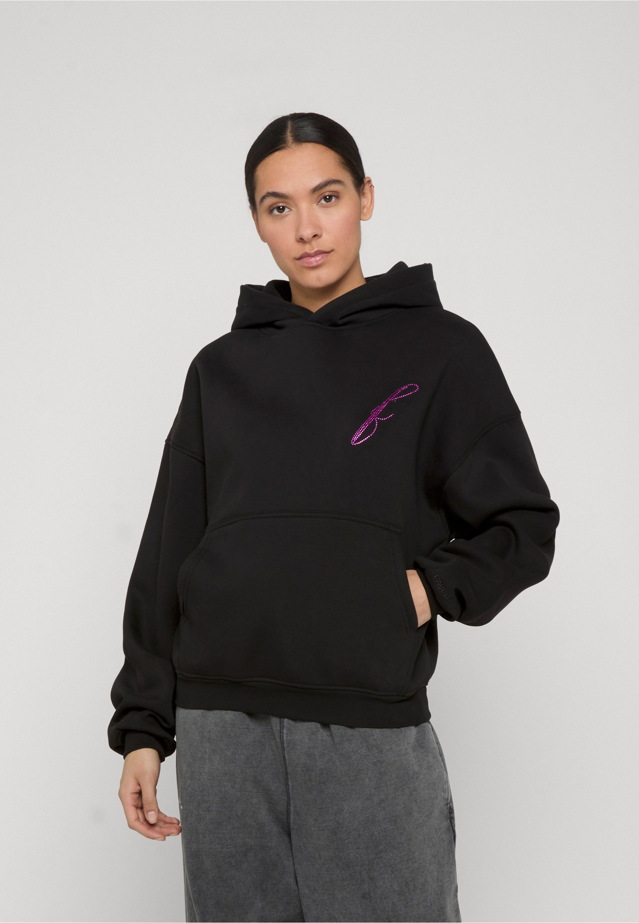 Favela WMNS SEQUINS CAT HOODIE