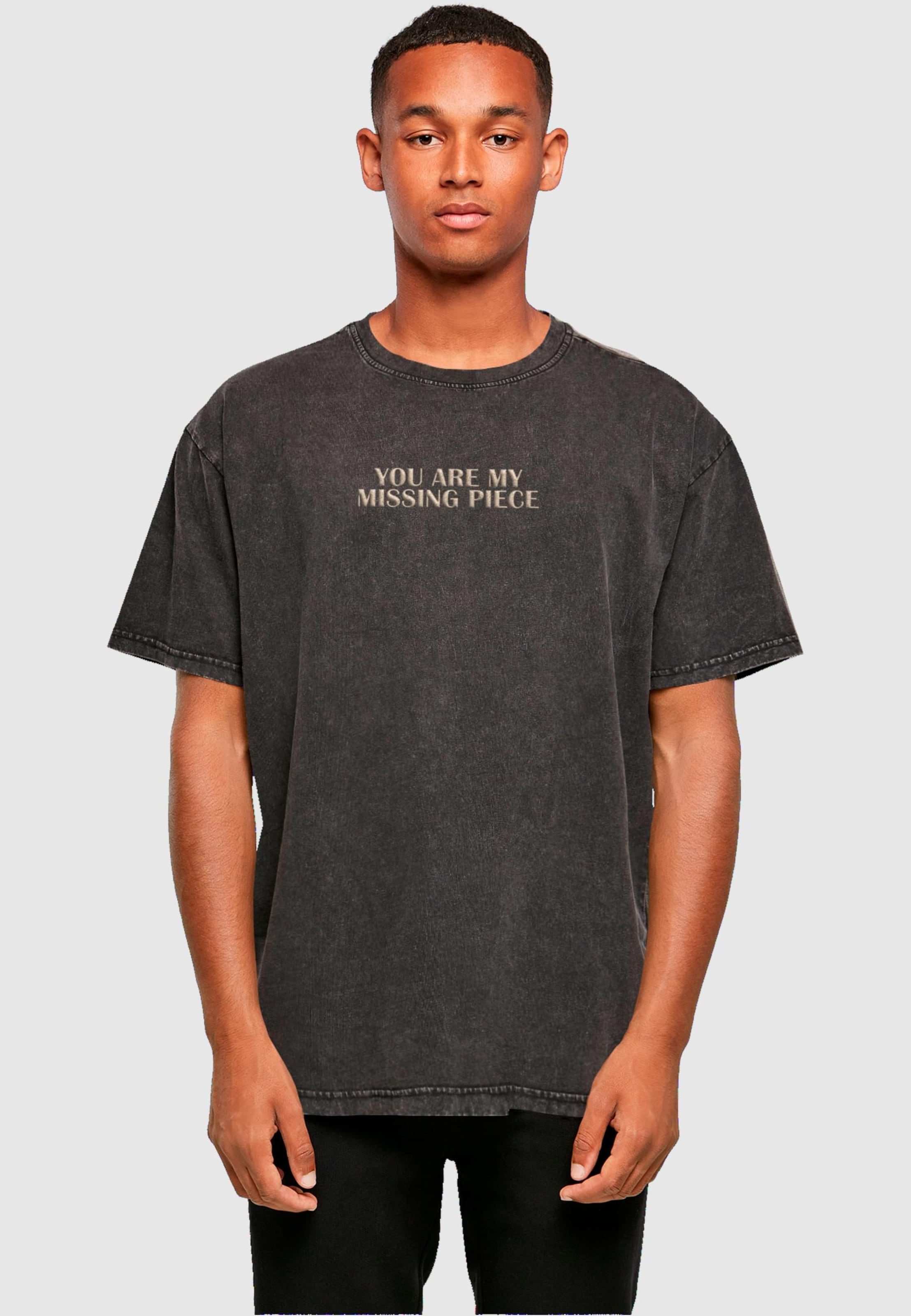 Merchcode Missing Piece Acid Washed Heavy Oversize Tee