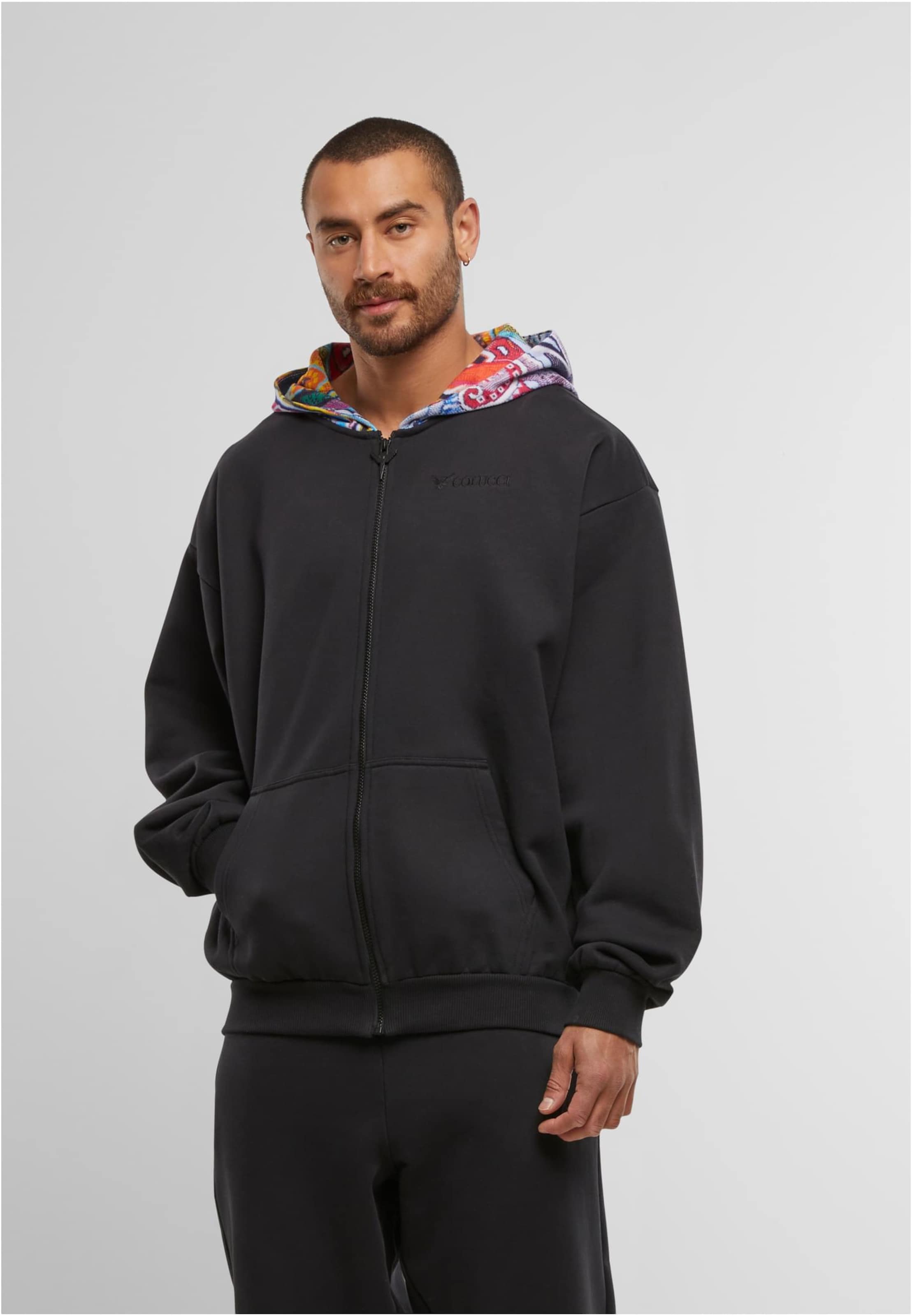 Colucci ZIP HOODIE PRINTED HOOD