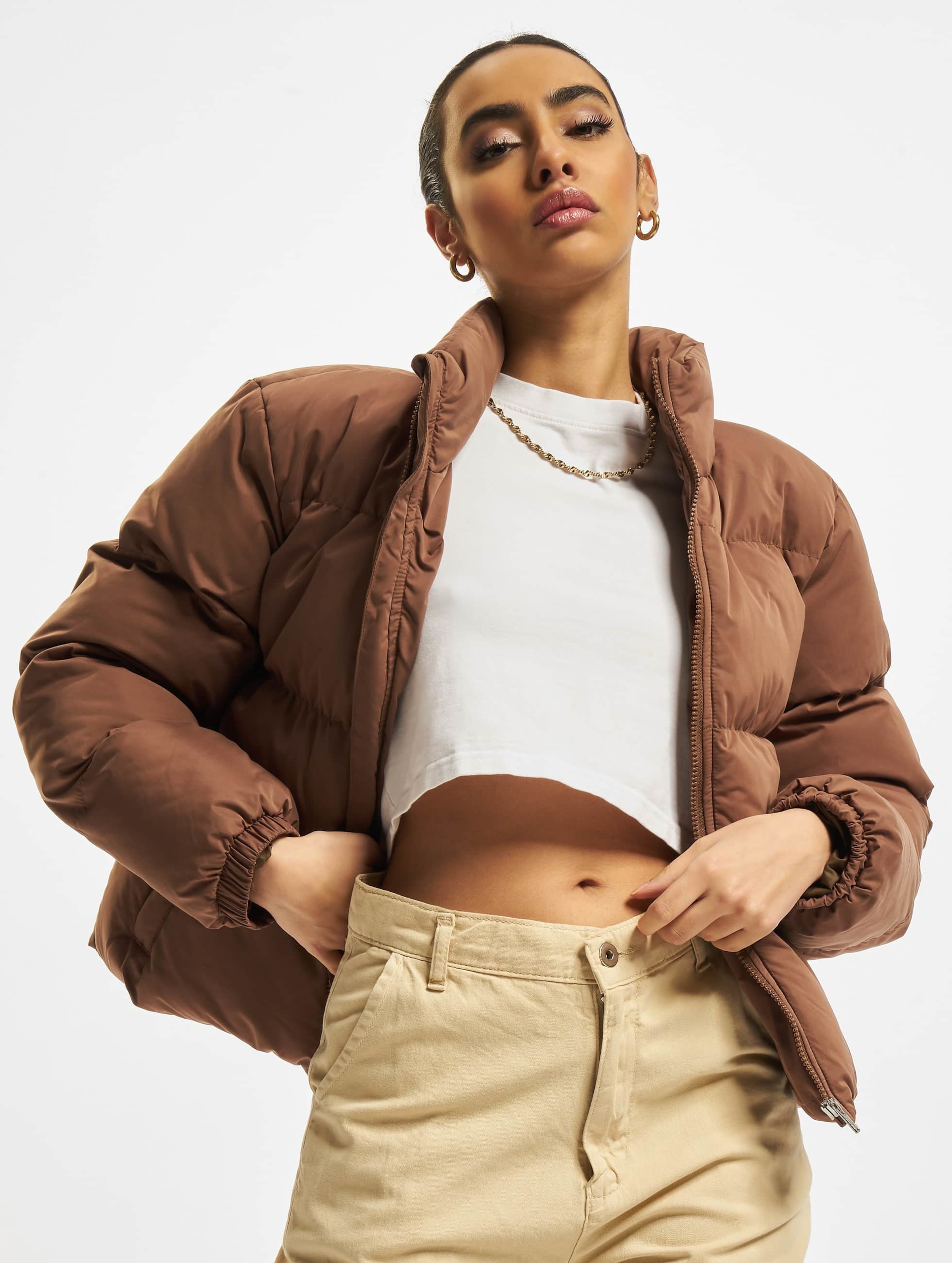 Urban Classics Ladies Short Peached Puffer Jacket