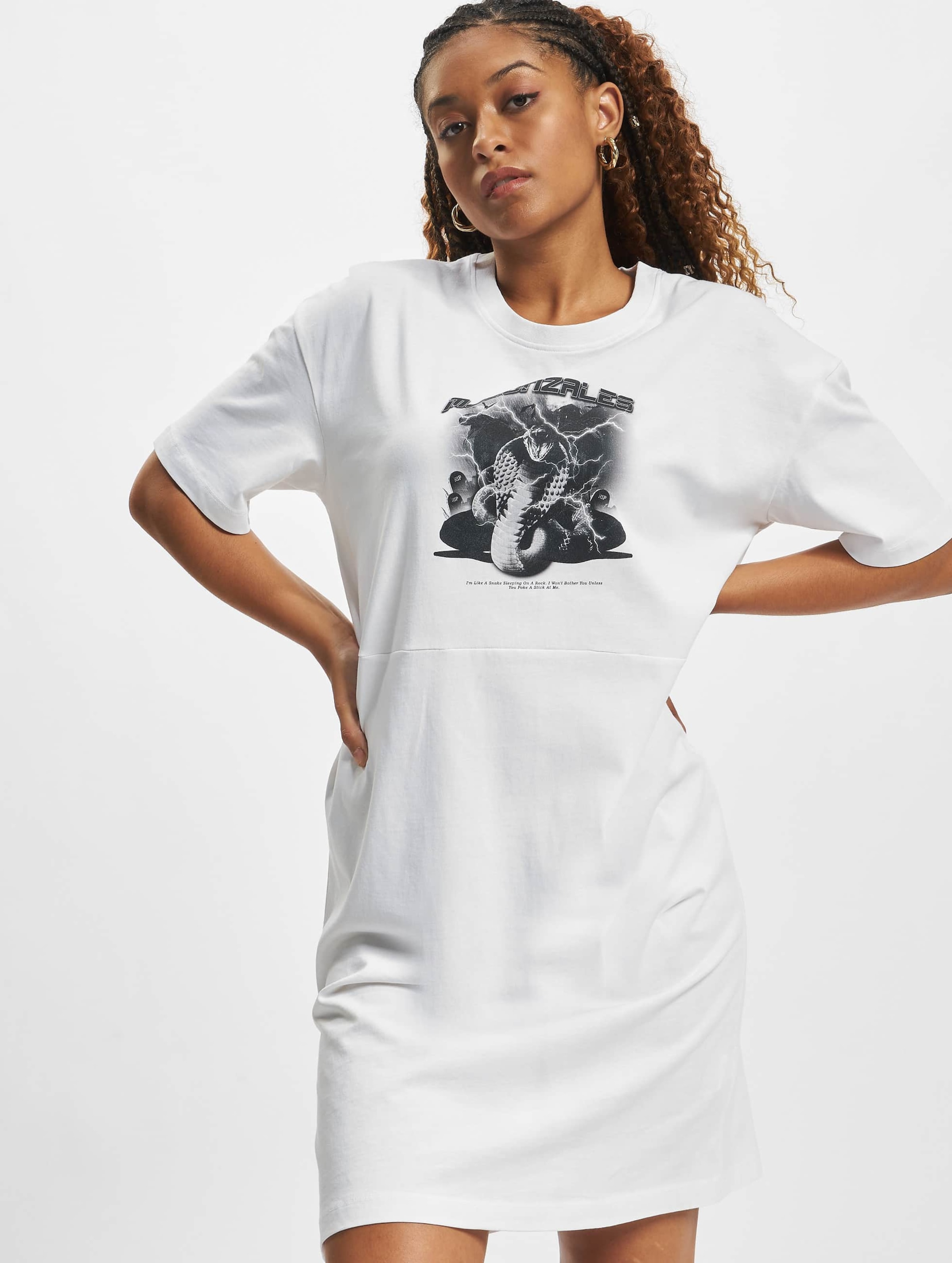 MJ Gonzales Ladies TOXIC V.2 x Organic Oversized Slit Tee Dress