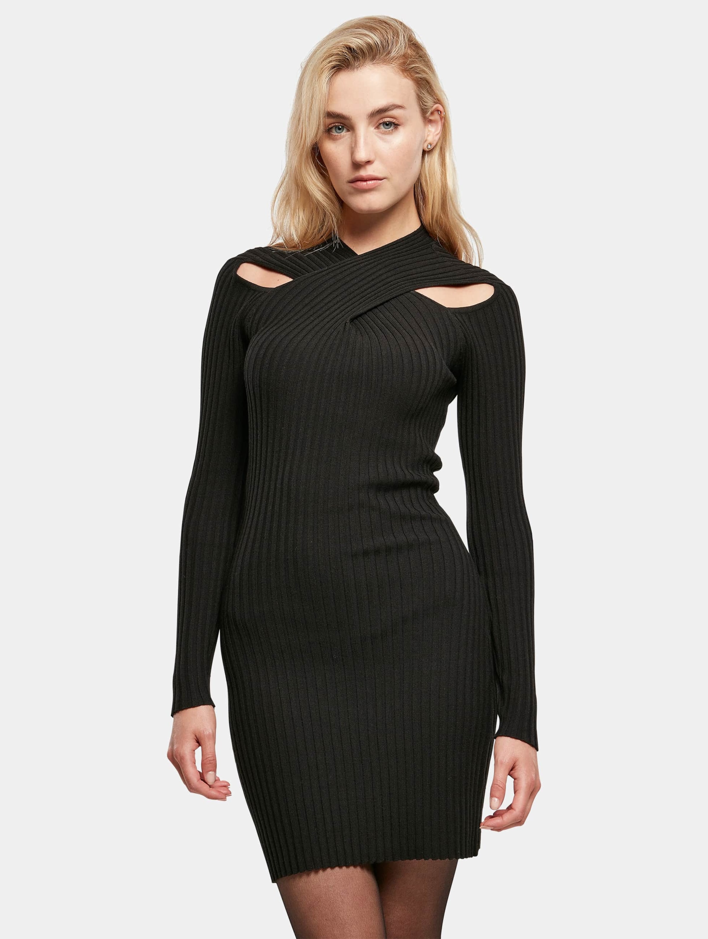 Urban Classics Ladies Crossed Rib Knit Dress