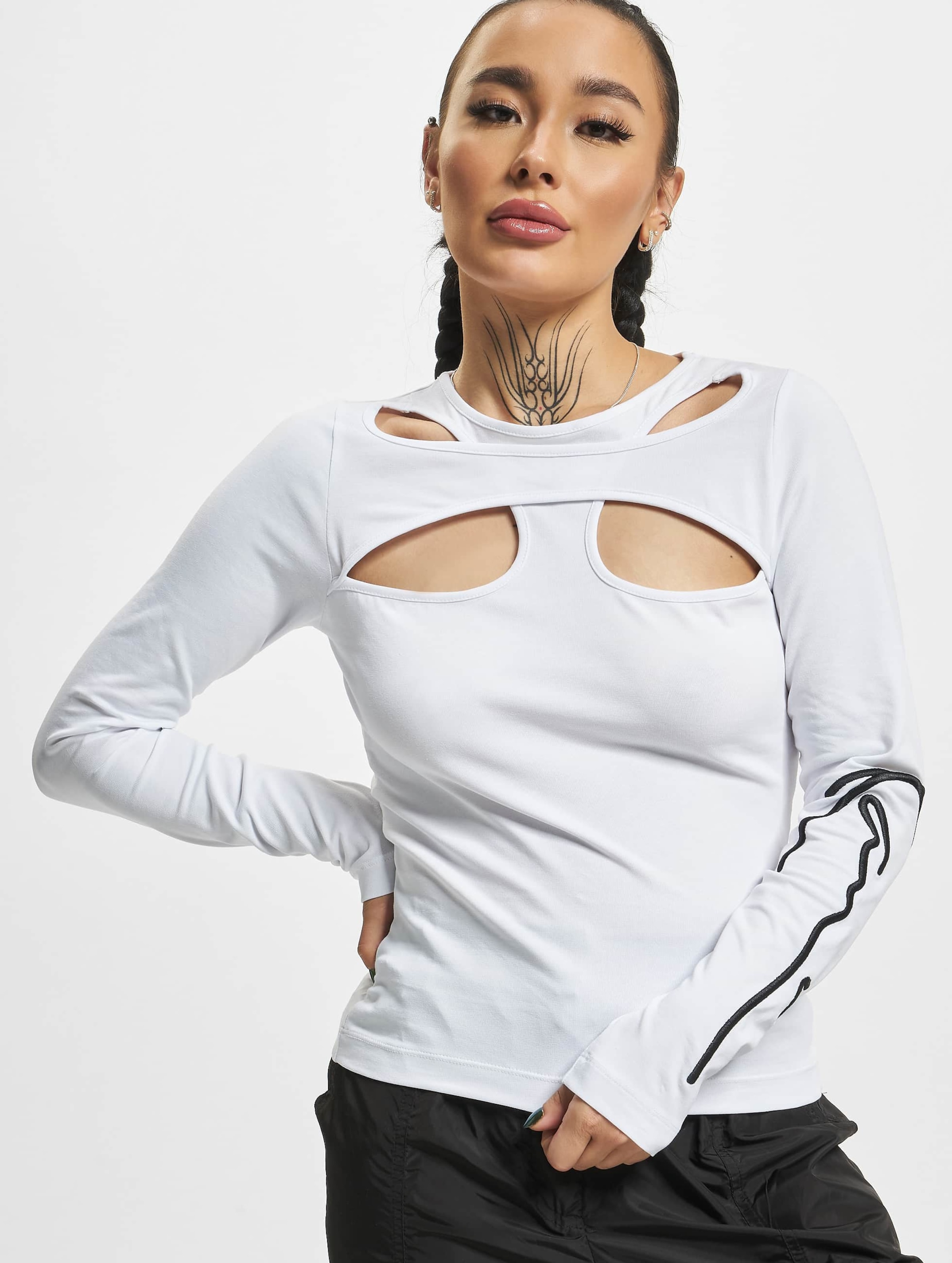 Karl Kani KW223-011-1 KK Signature Cut Out Tight LS