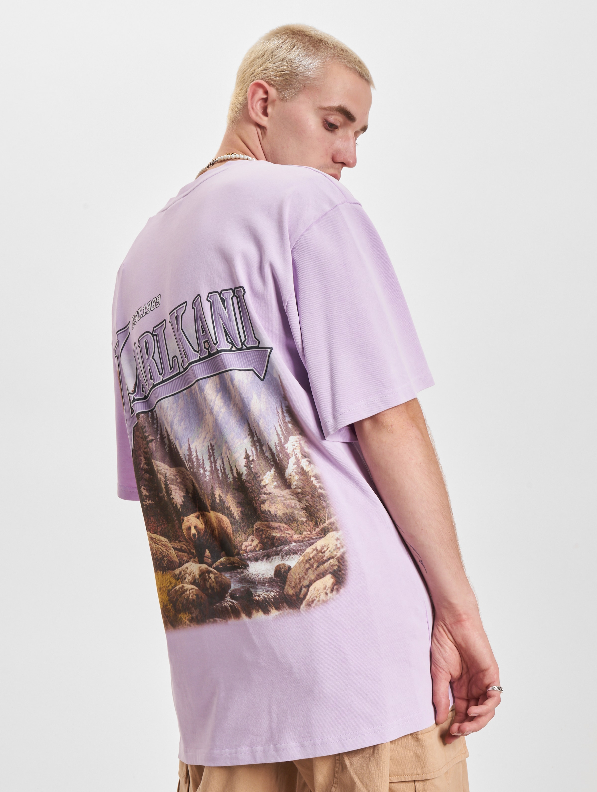 Karl Kani Small Signature Washed Heavy Jersey Landscape T-Shirt