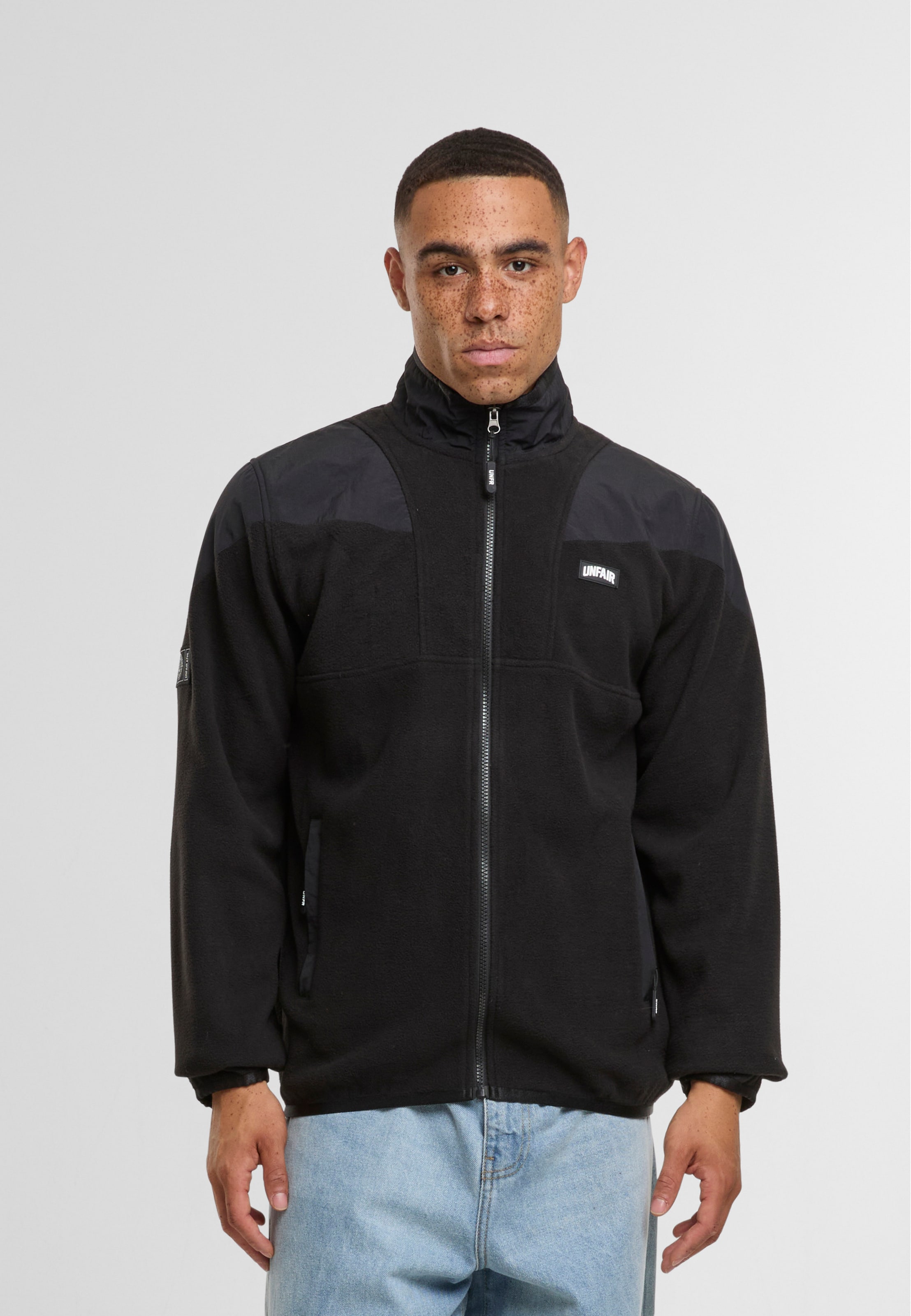 UNFAIR ATHLETICS Fabric Mix Fleece Jacket