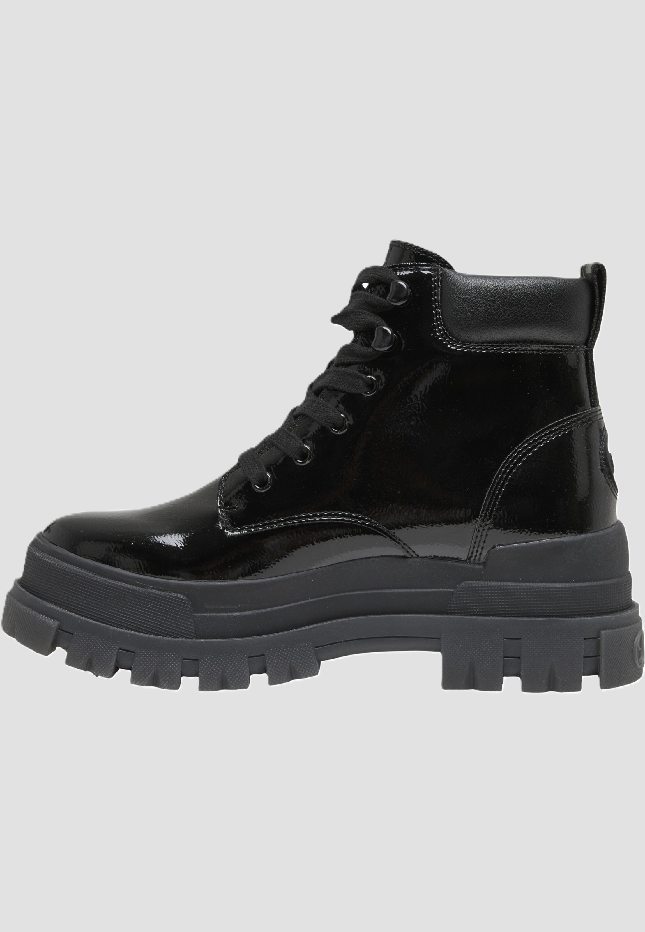Buffalo ASPHA LACE UP MID - VEGAN PATENT