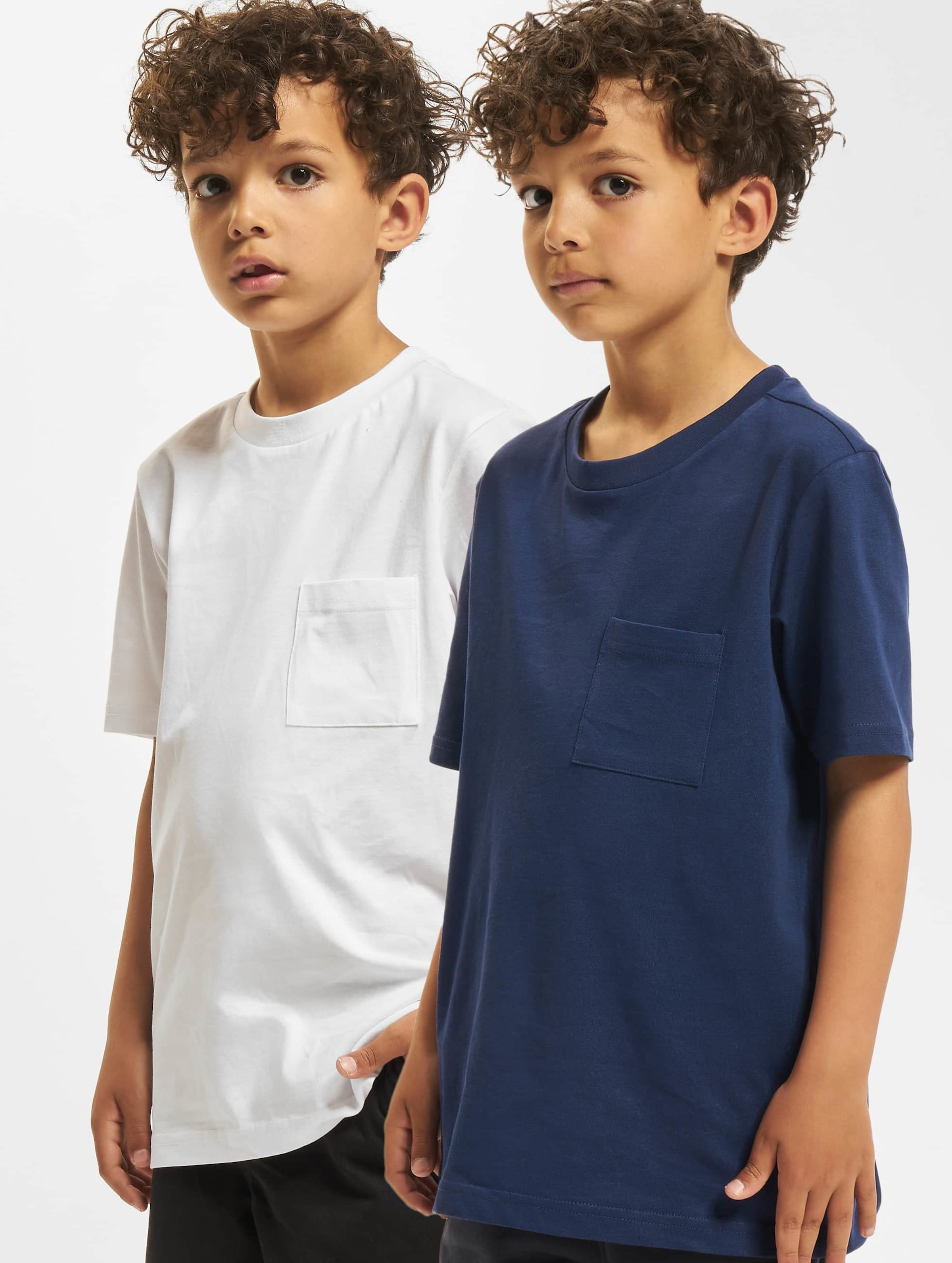 Urban Classics Boys Organic Cotton Basic Pocket Tee 2-Pack