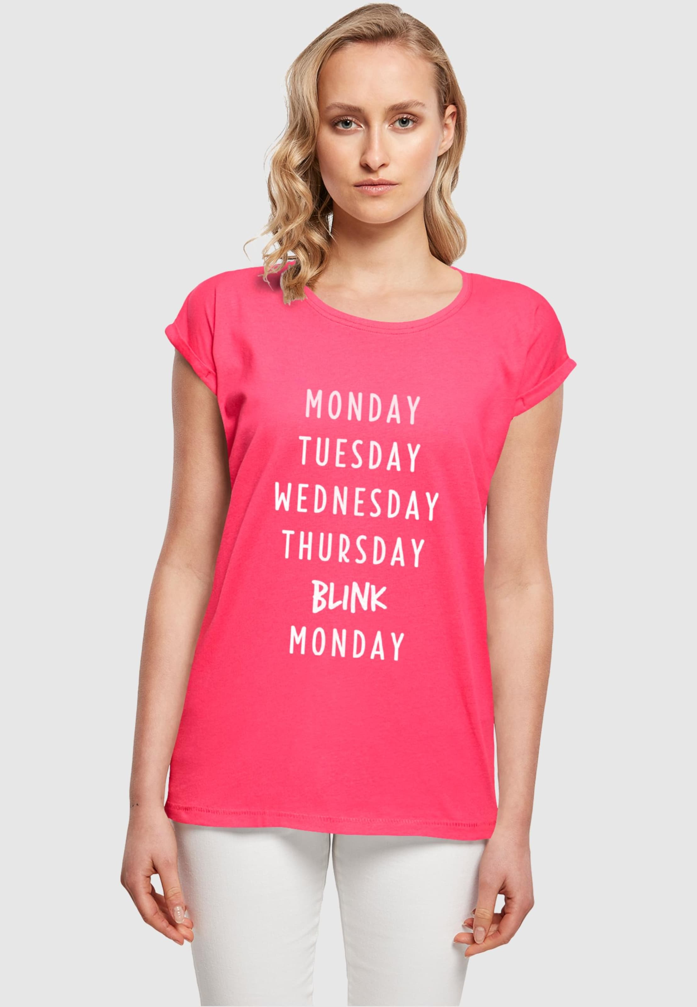 Mister Tee Ladies Blink Extended Shoulder