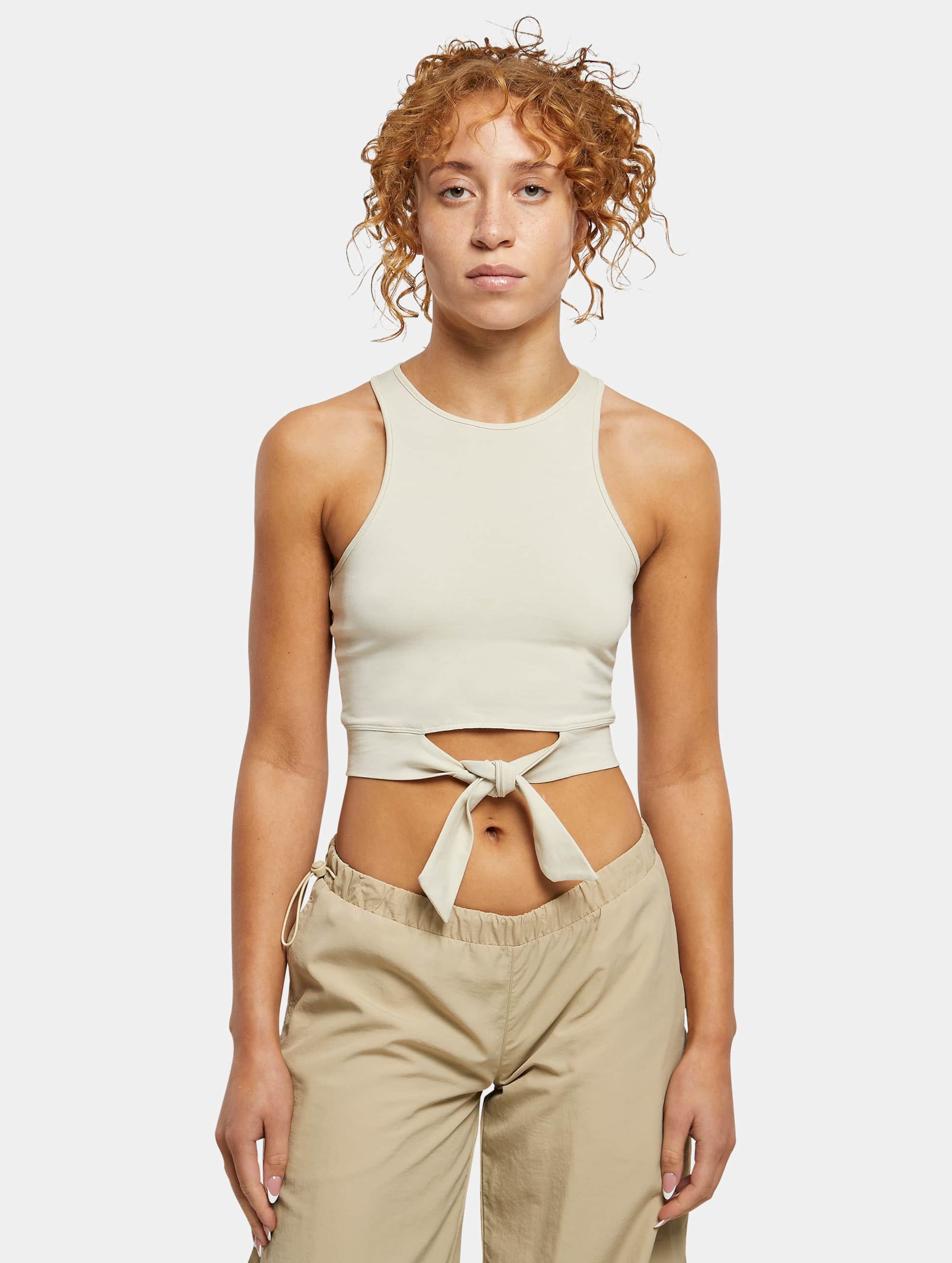 Urban Classics Ladies Cropped Knot Top