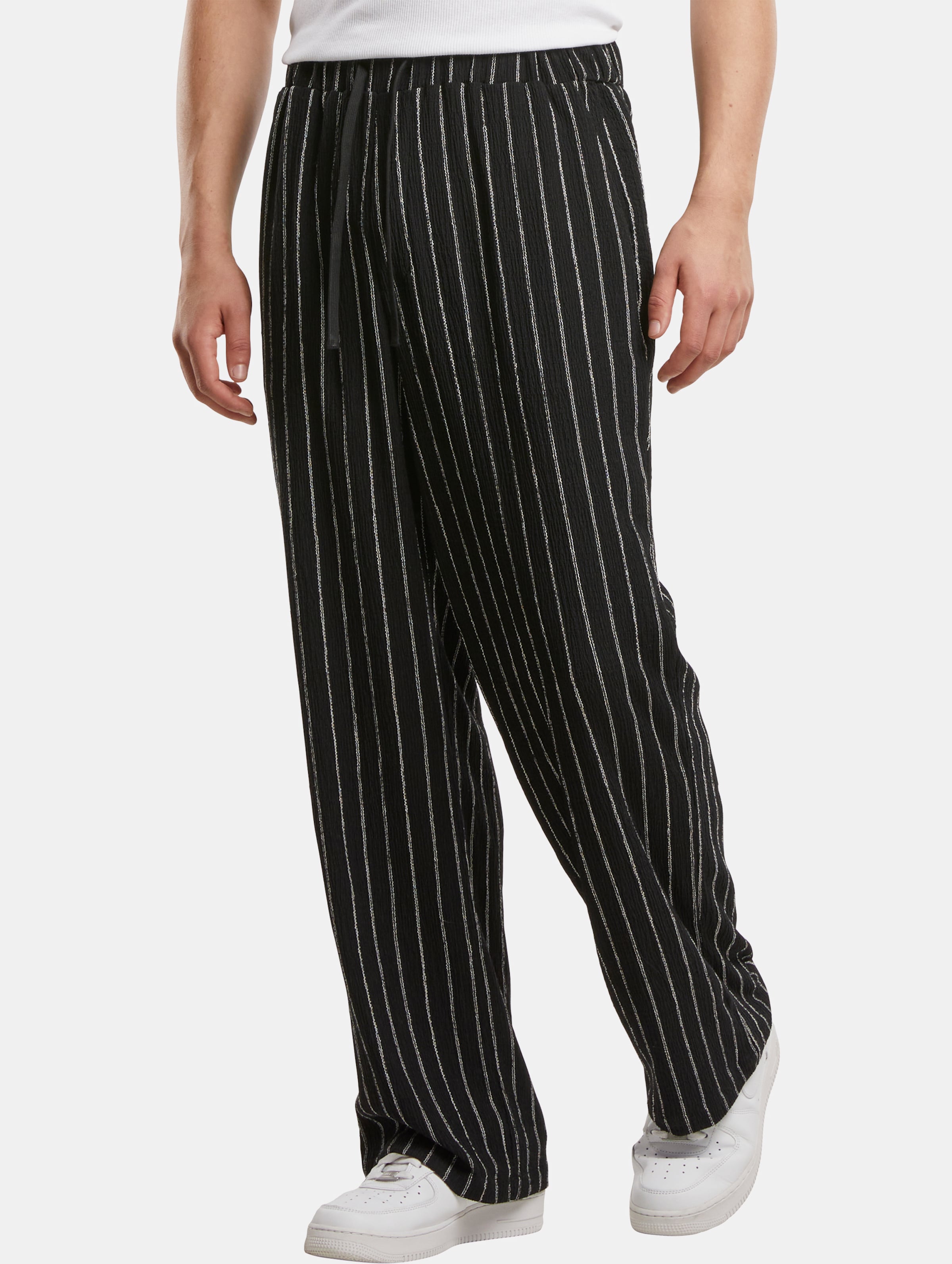 Urban Classics Striped Crinkle Resort Pants