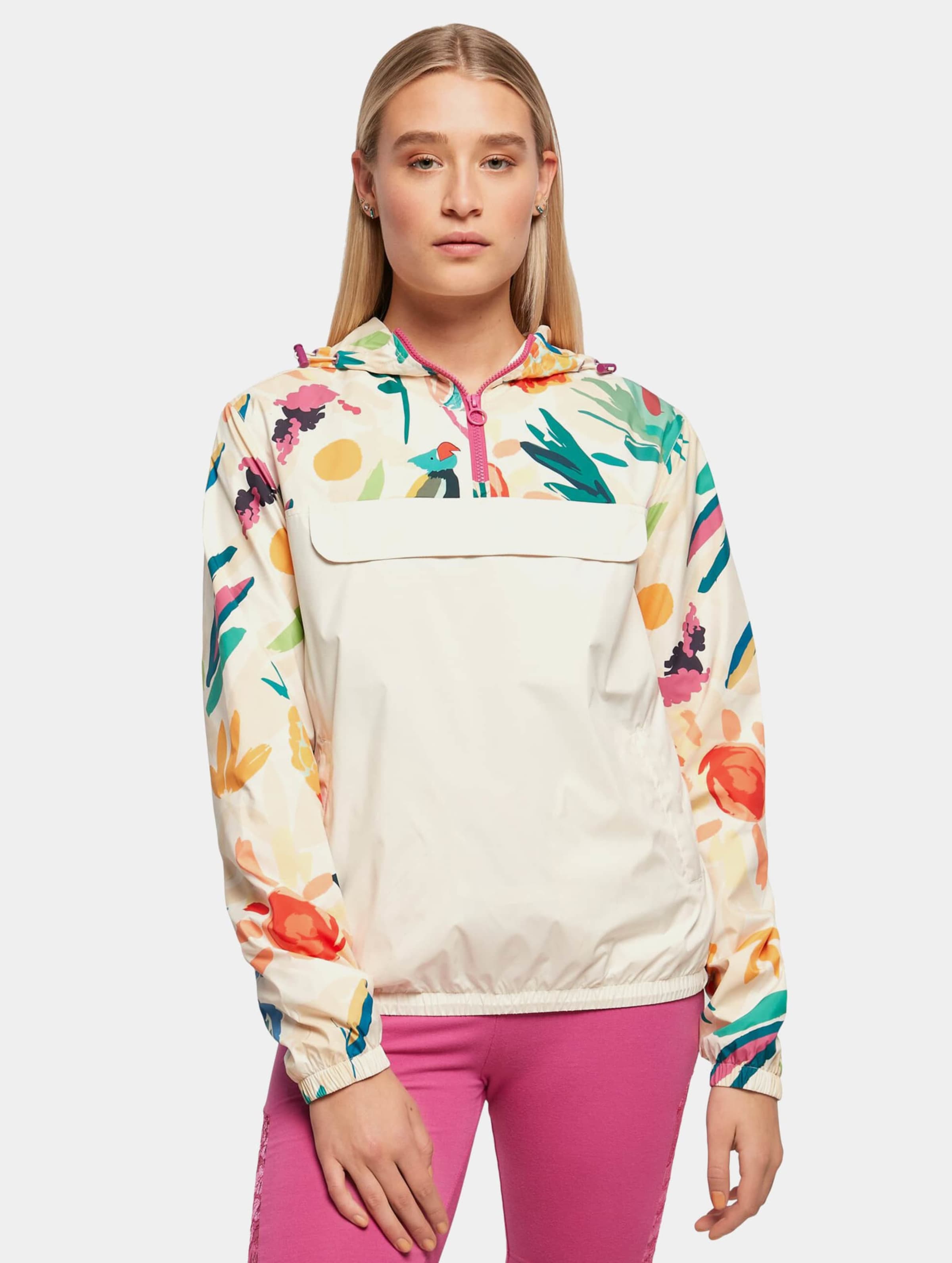 Urban Classics Ladies Mixed Pull Over Jacket