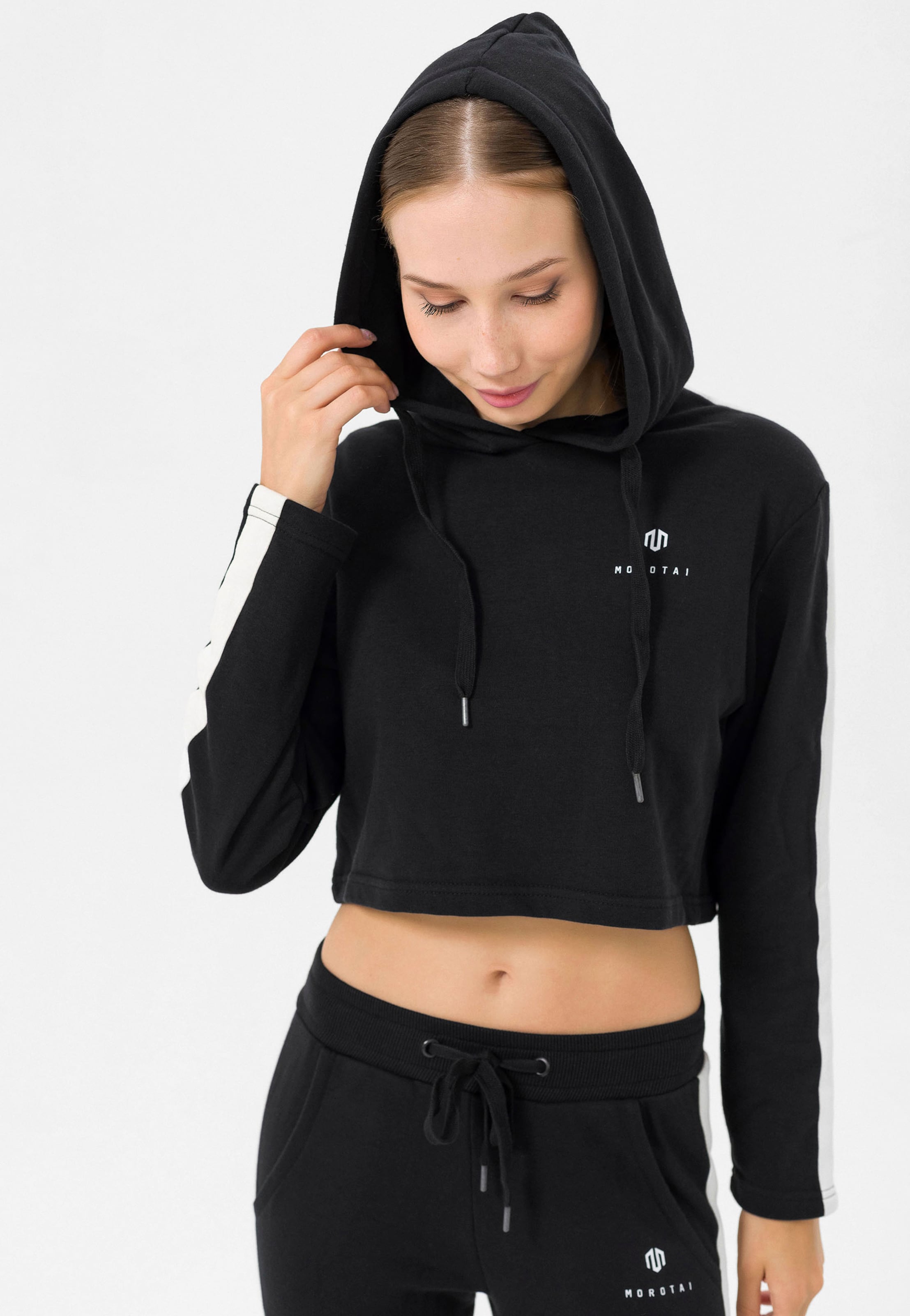 Morotai Casual Cropped Hoodie