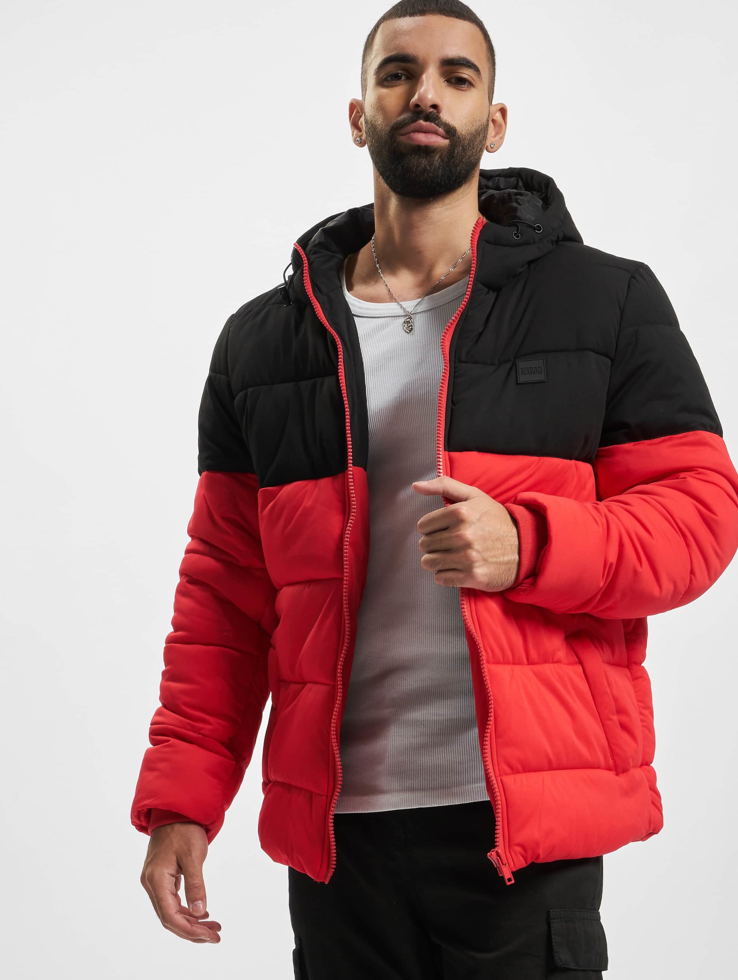 Urban Classics Hooded 2-Tone Puffer Jacket