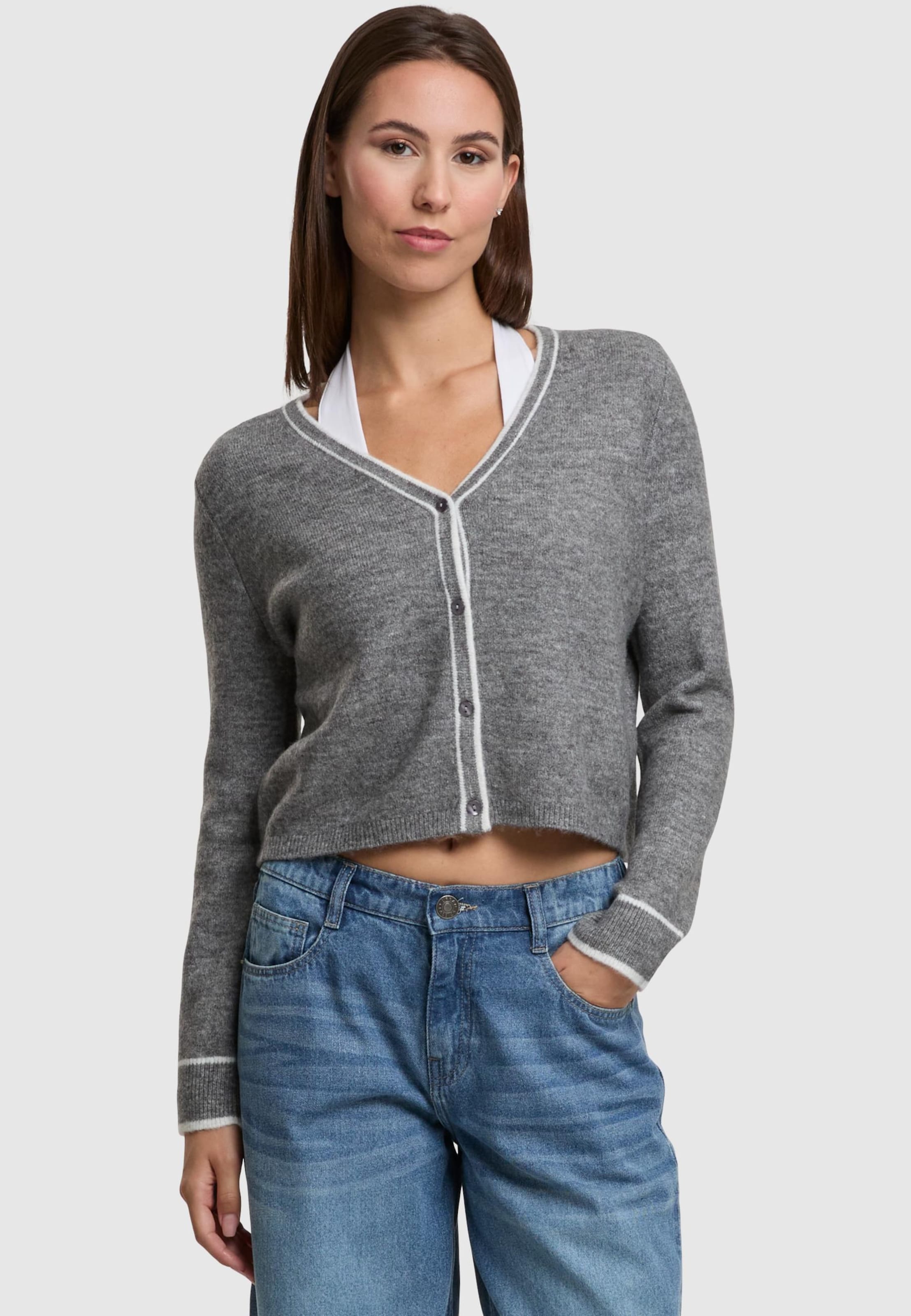 Noisy May NMSKYLAR L/S CONTRAST KNIT CARDIGAN