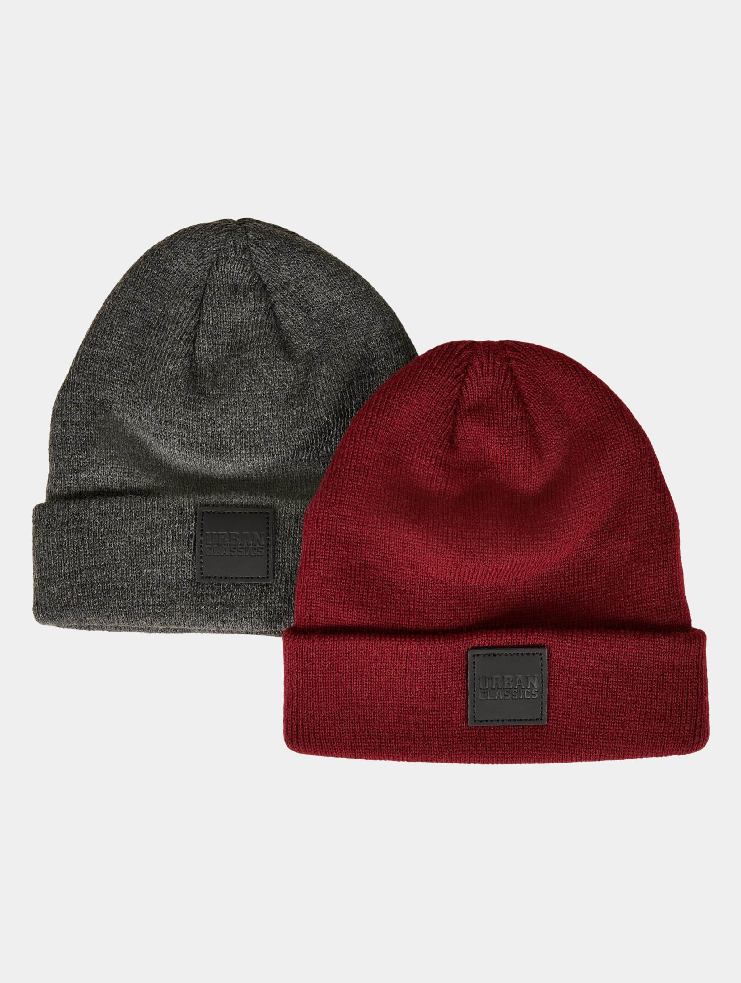 Urban Classics Logopatch Beanie Kids 2-Pack