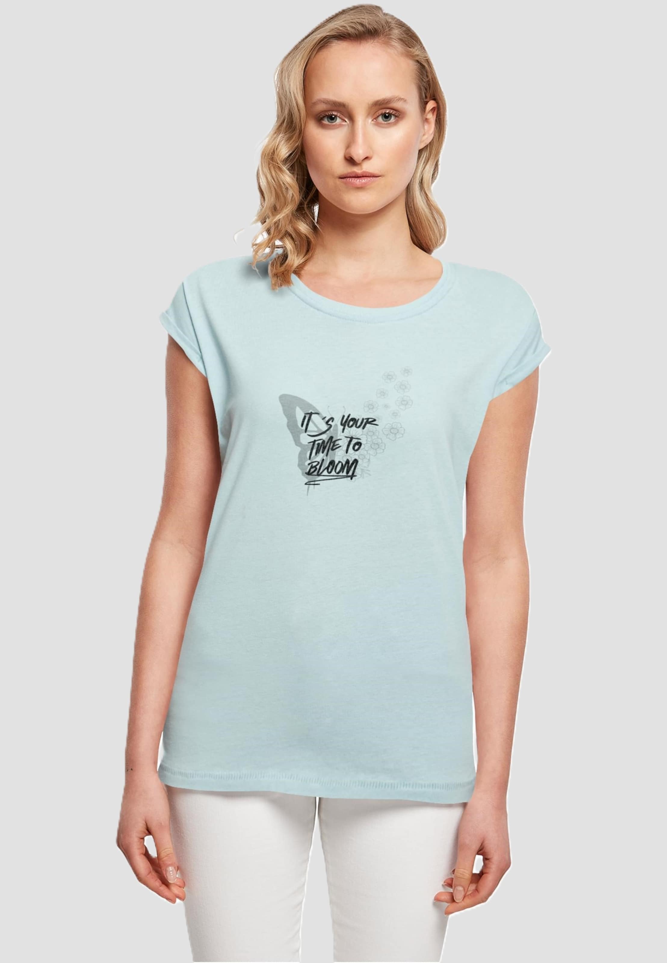Merchcode Ladies Its Your Time To Bloom Extended Shoulder Tee