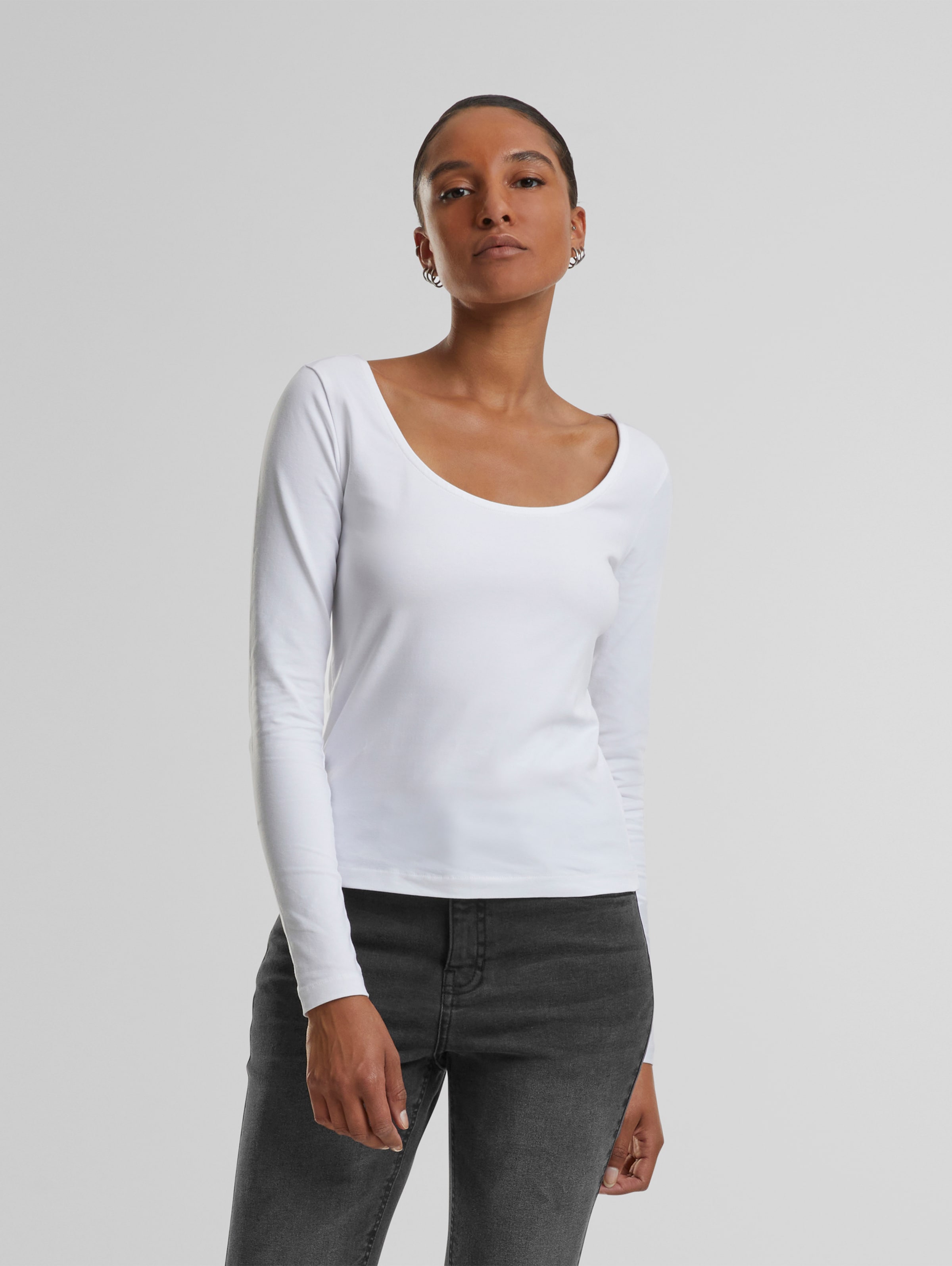 Urban Classics Ladies Wide Neck Longsleeve