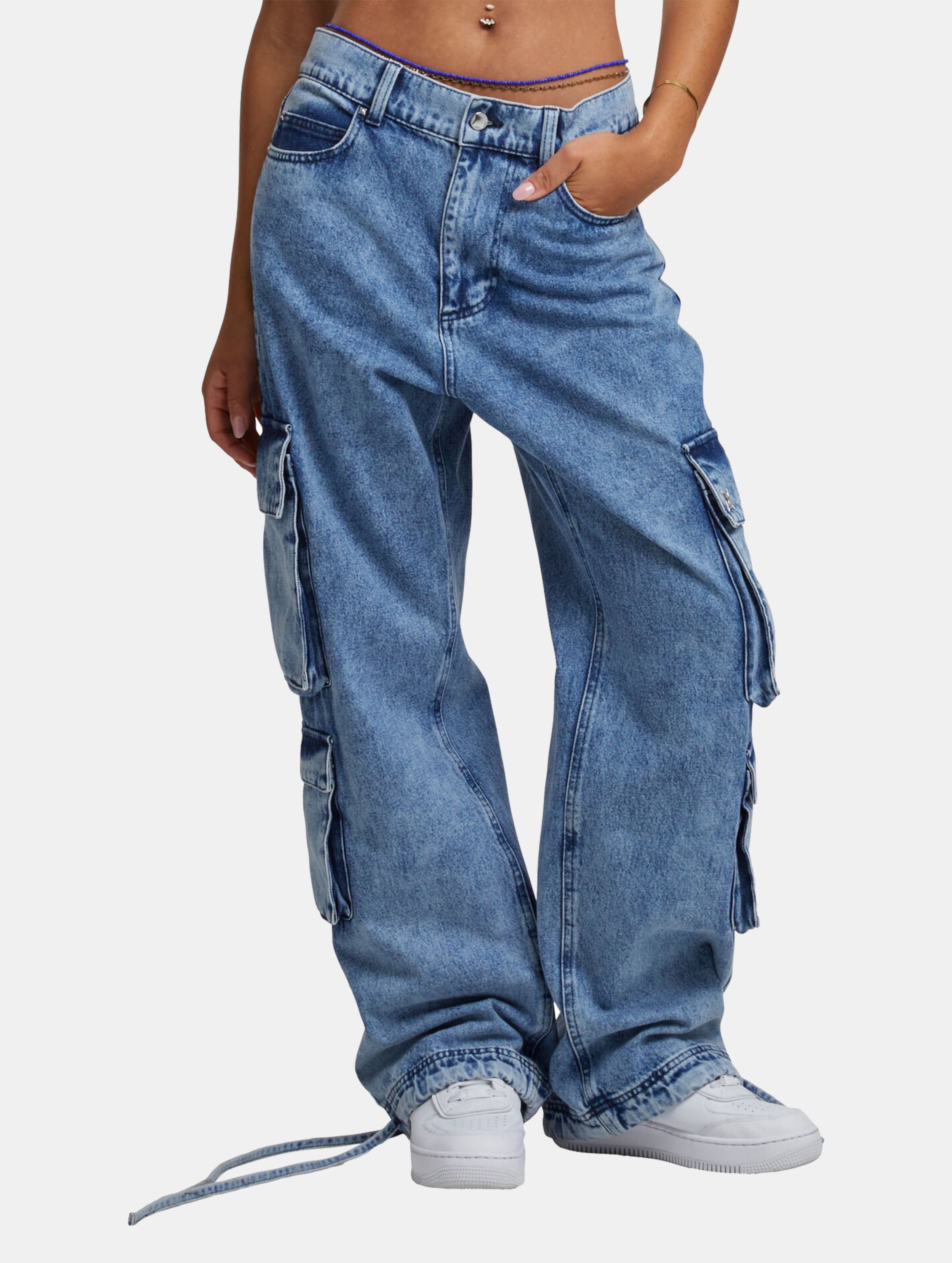 PEQUS Denim Cargohose