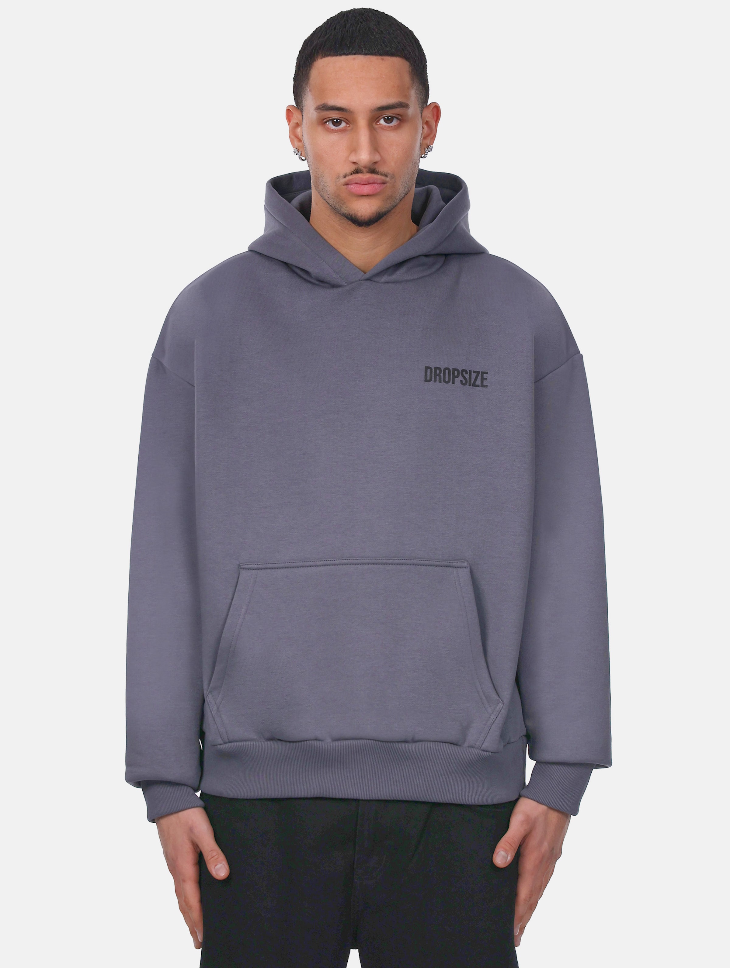 Dropsize HEAVY OVERSIZE HUSTLE CLUB HOODIE