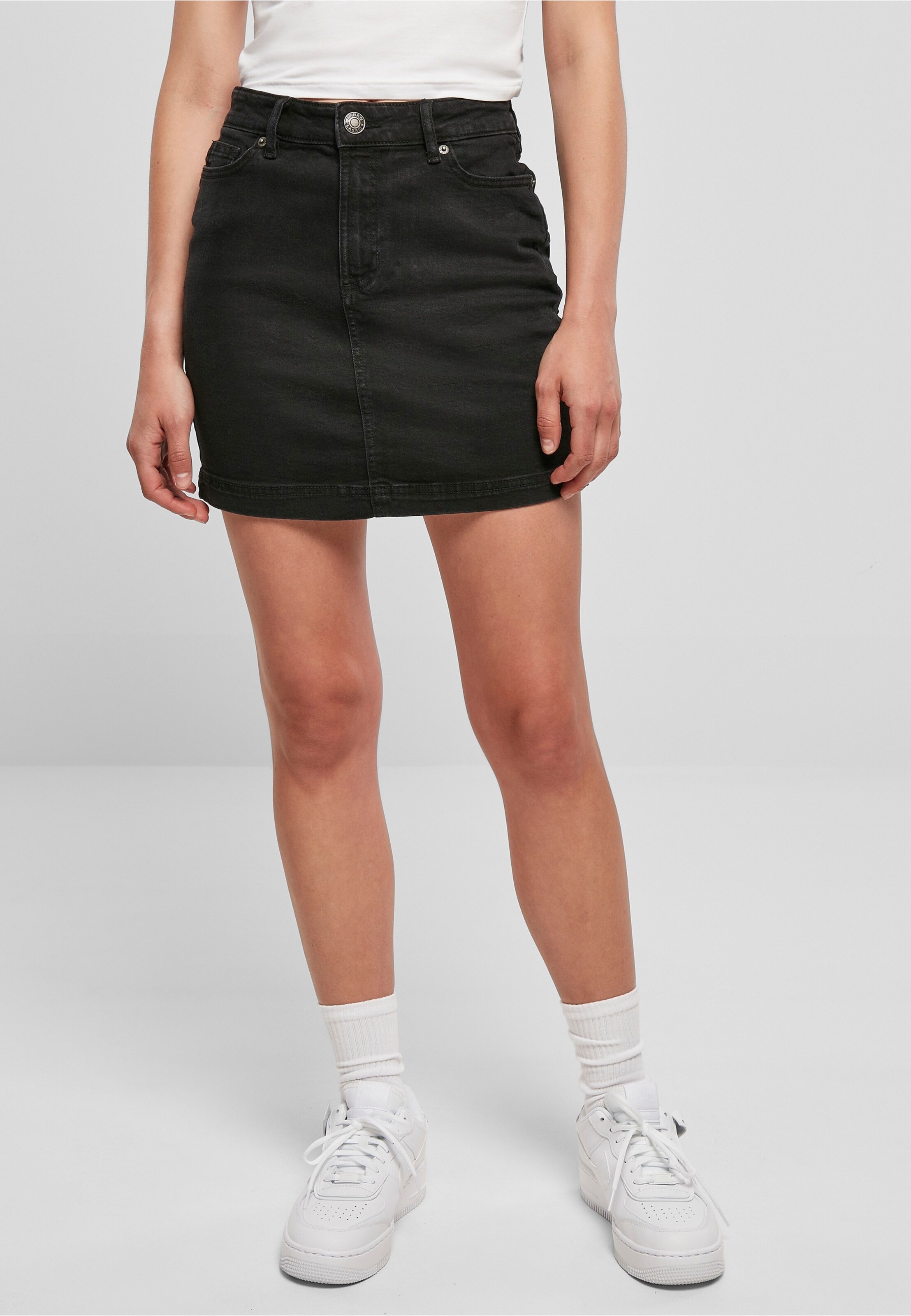 Urban Classics Ladies Essentials Stretch Denim Mini Skirt