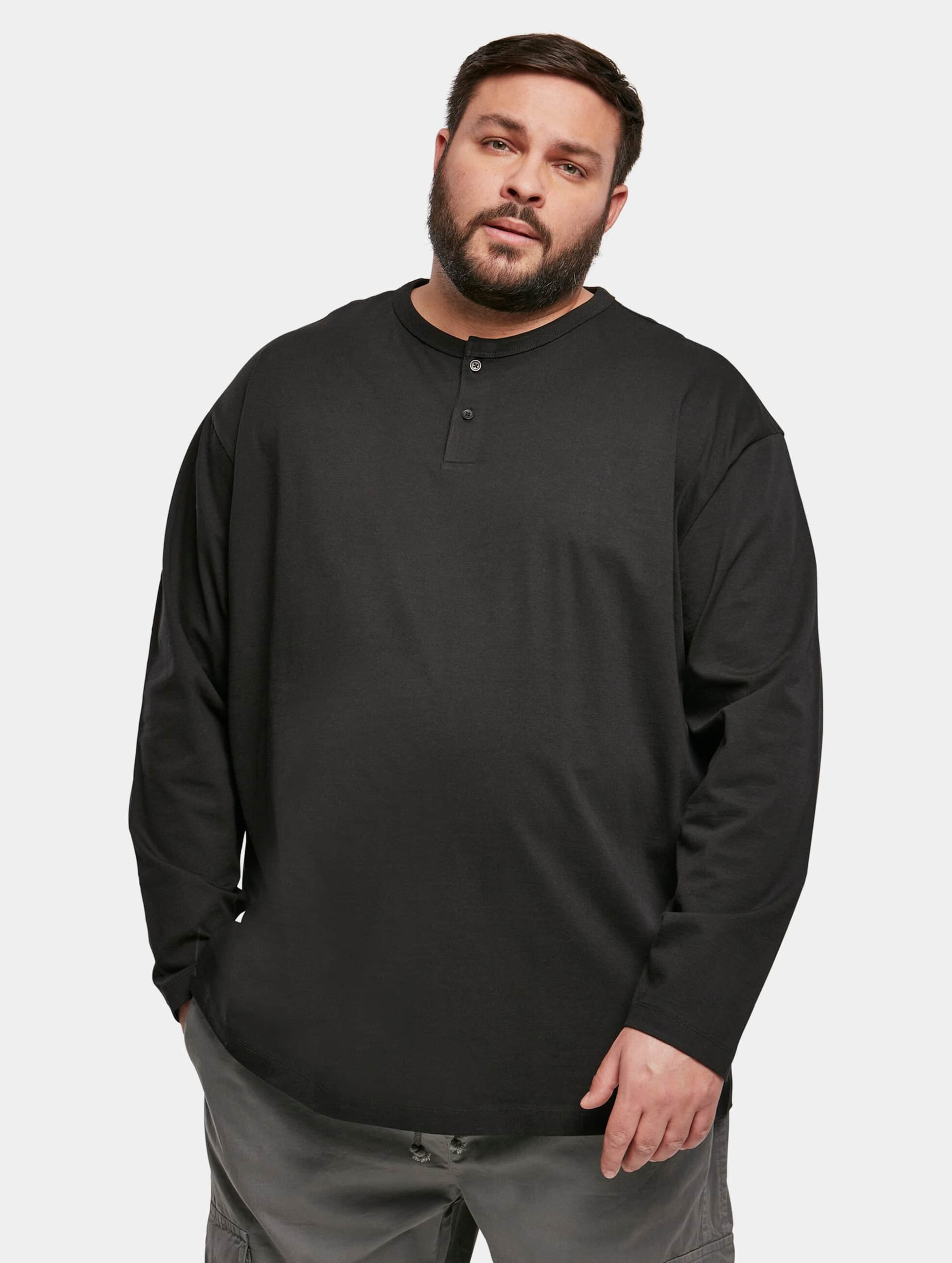 Urban Classics Organic Oversized Henley Longsleeve