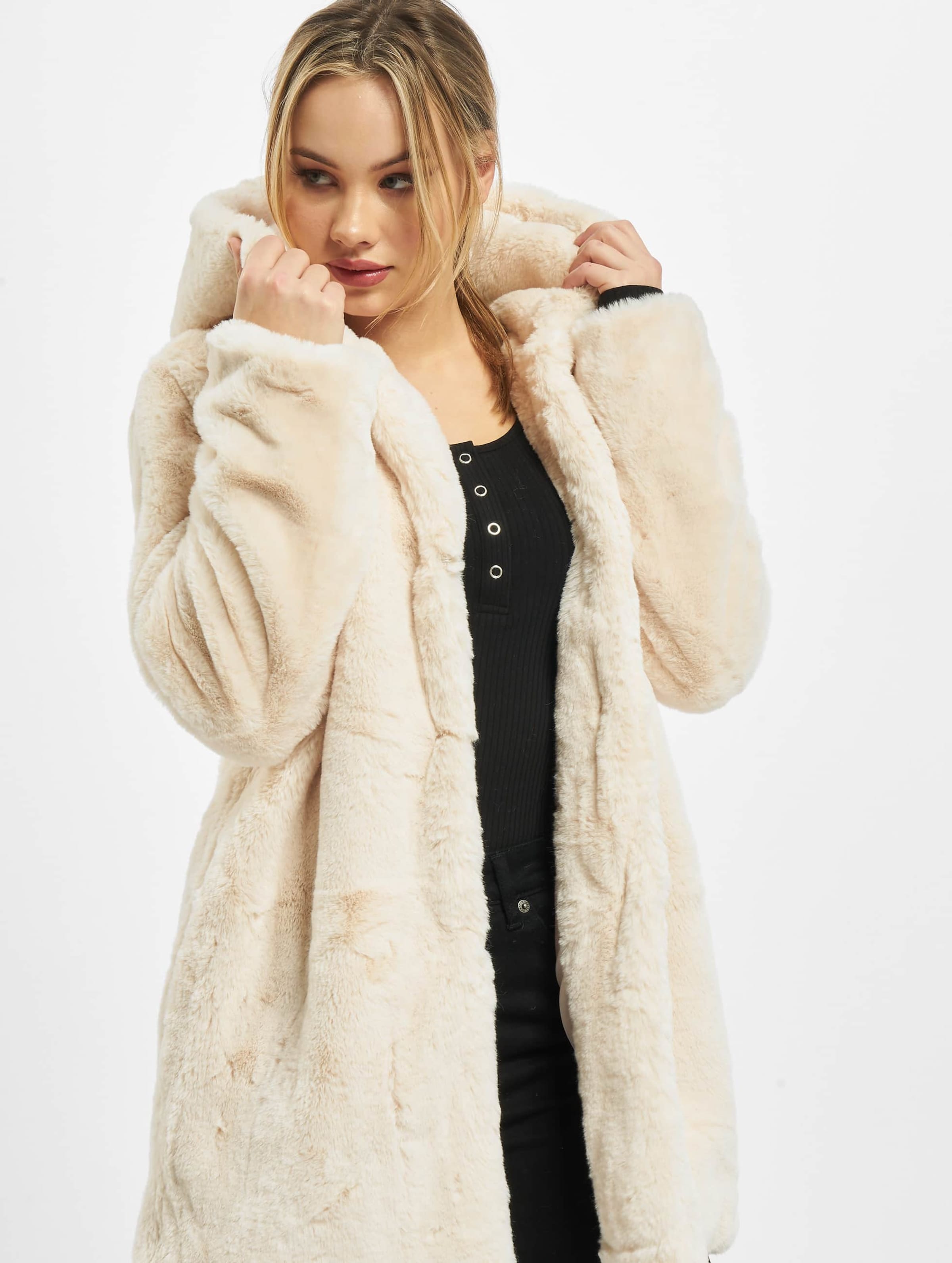 Urban Classics Ladies Hooded Teddy Coat